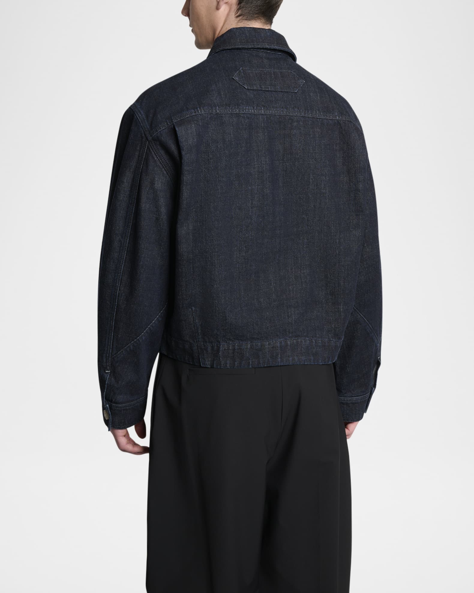 Jacquemus Men's The Canevas De-Nimes Denim Shirt Jacket | Neiman