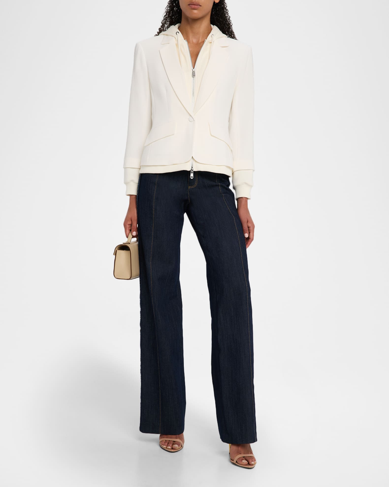 Cinq a Sept Khloe Le Petit Zip-Front Blazer | Neiman Marcus