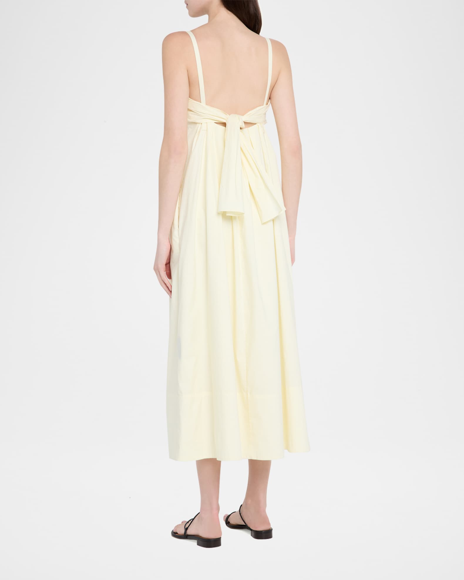 proenza schouler white label balston check poplin midi dress Proenza Schouler White Label Checked Cotton Poplin Midi Dress - Grey