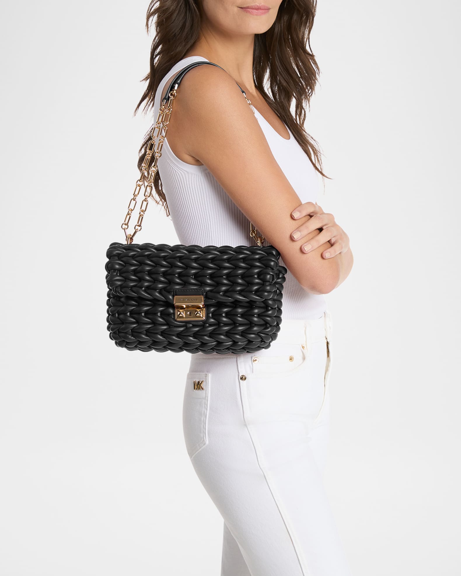 MICHAEL Michael Kors Tribeca Large Convertible Braided