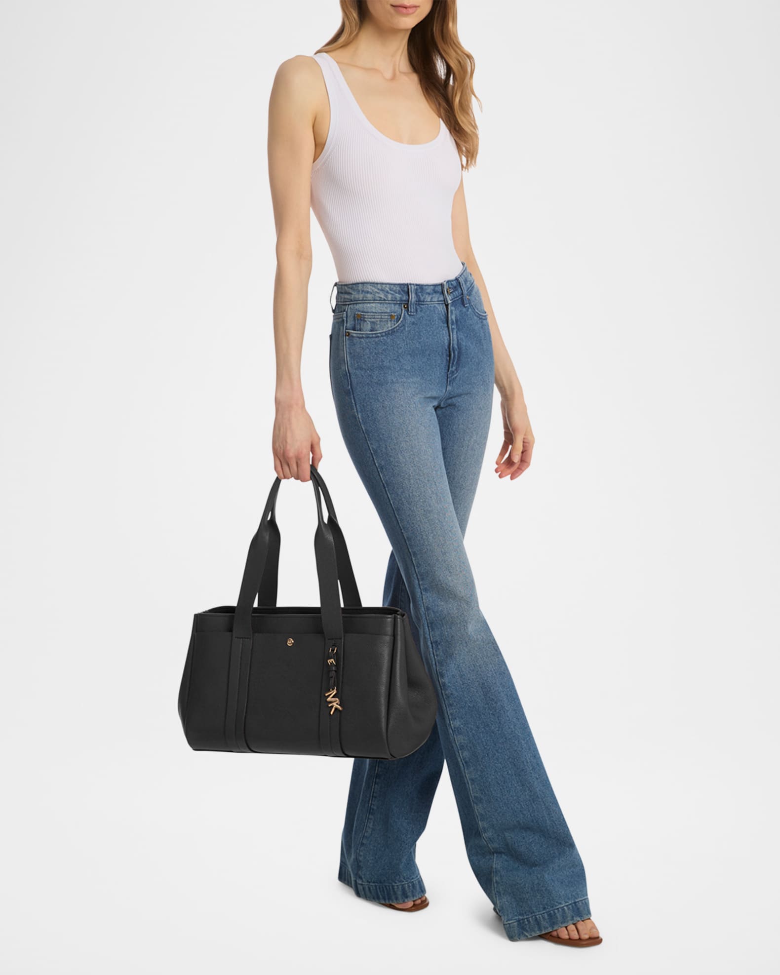 MICHAEL Michael Kors Romee Large East-West Leather Tote Bag