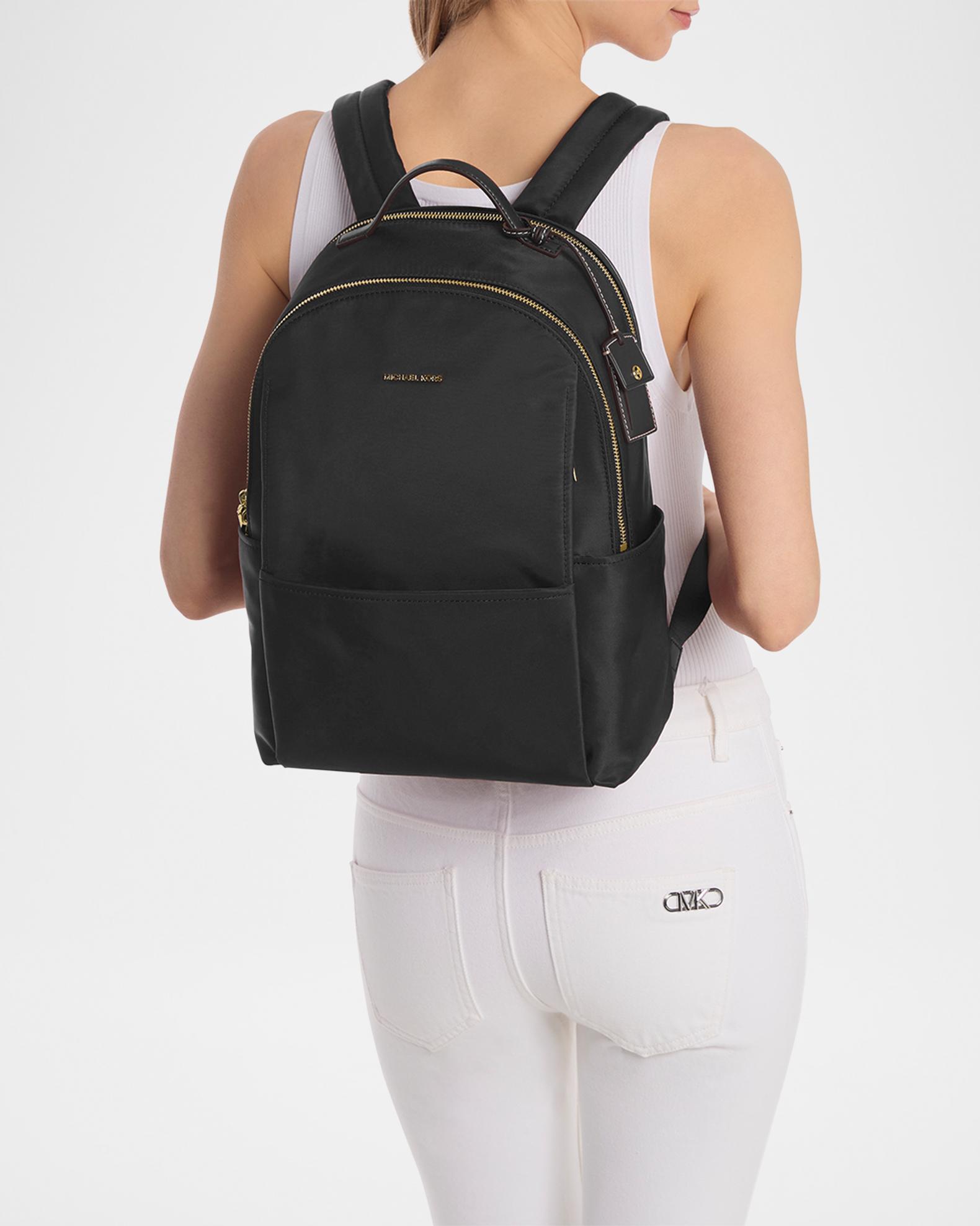 MICHAEL Michael Kors Sable Large Recycled Nylon Backpack | Neiman Marcus