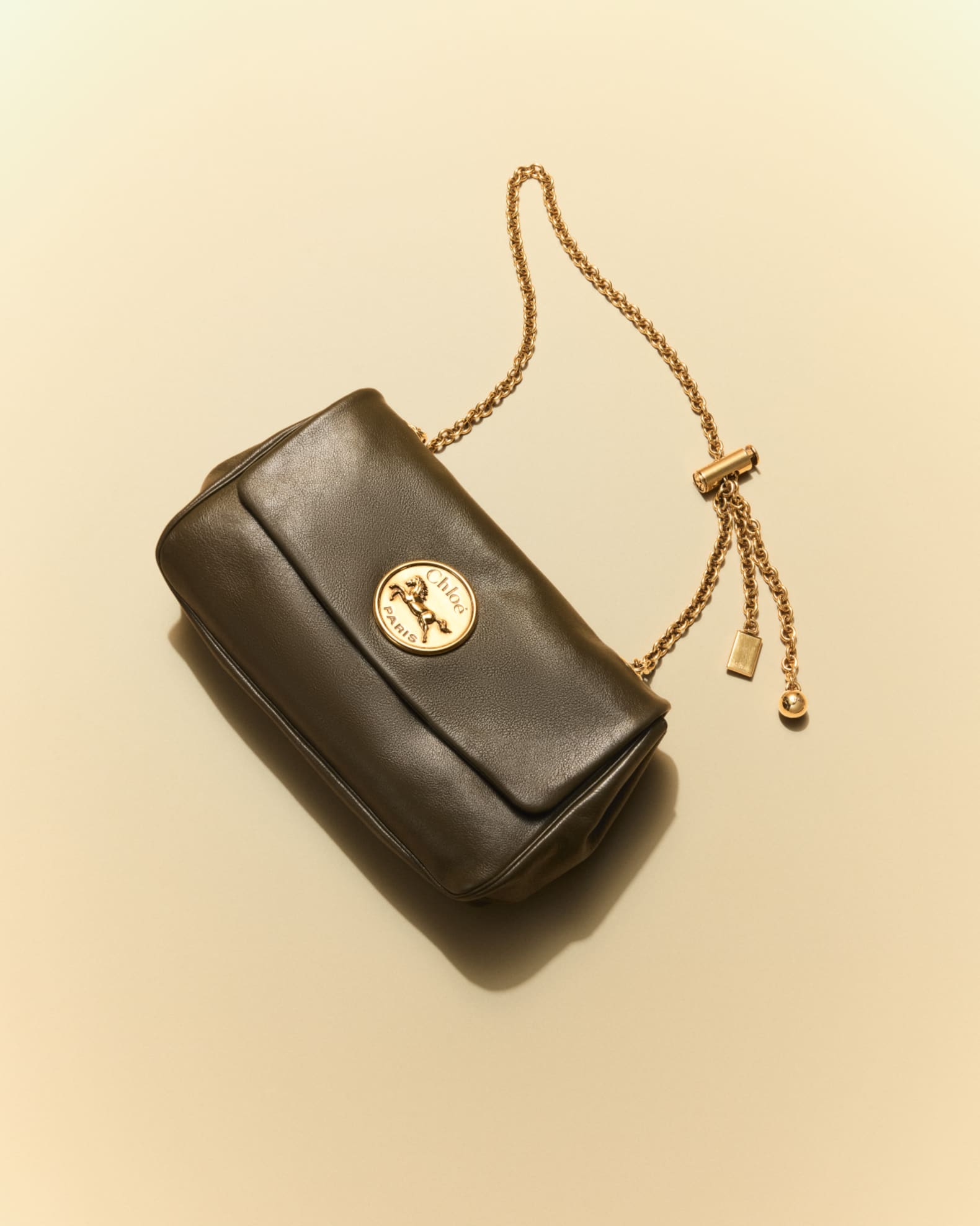 【関税&送料込】Chloe' Heritage Leather Crossbody Bag Chloe Heritage Small Crossbody Bag in Grained Leather