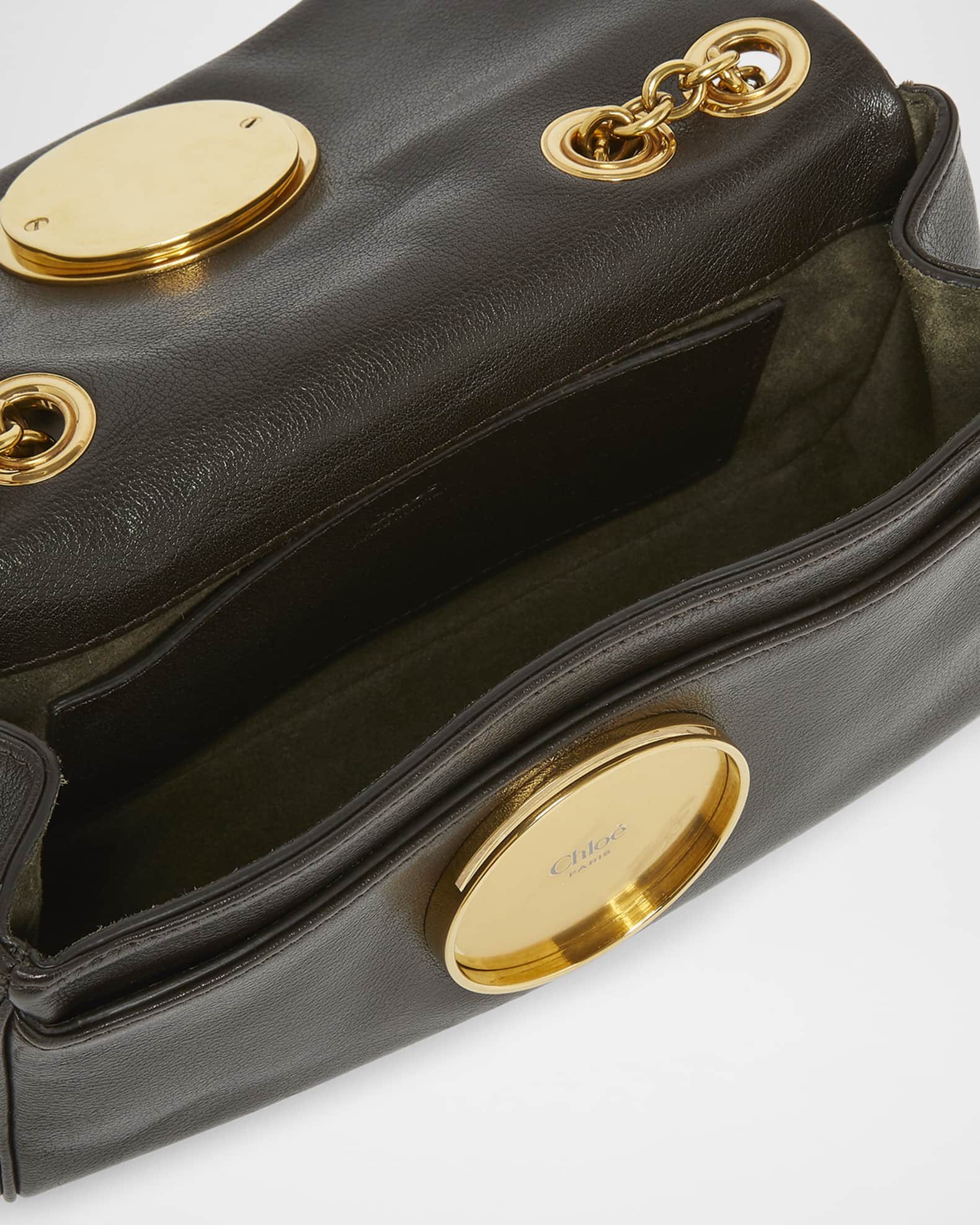 Chloe Heritage Small Crossbody Bag in Grained Leather