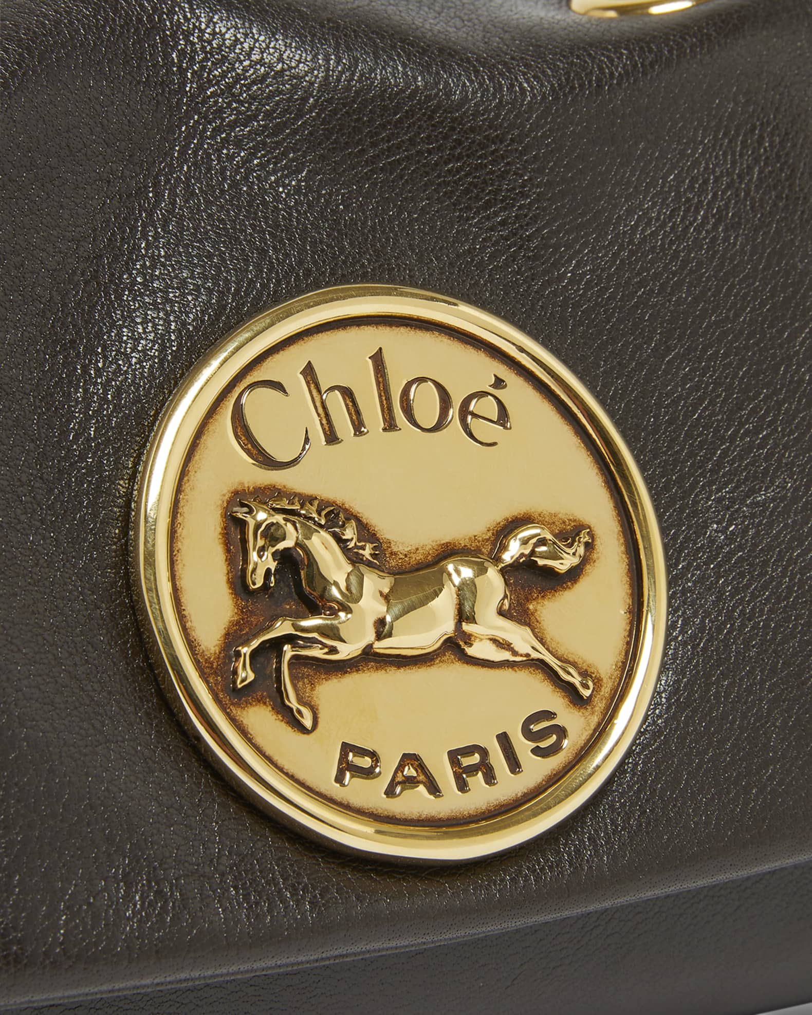 Chloe Heritage Small Crossbody Bag in Grained Leather