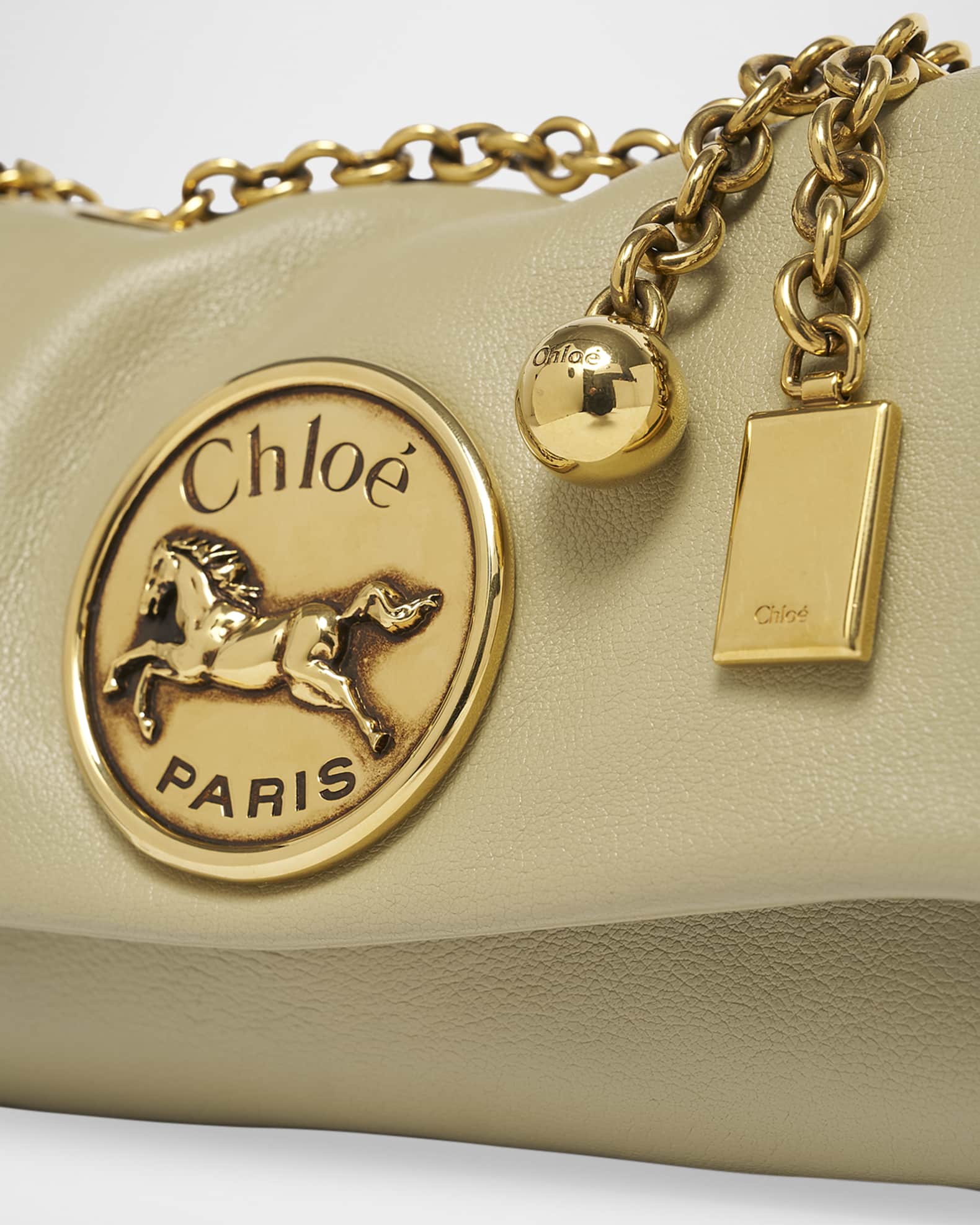 Chloe Heritage Small Crossbody Bag in Grained Leather