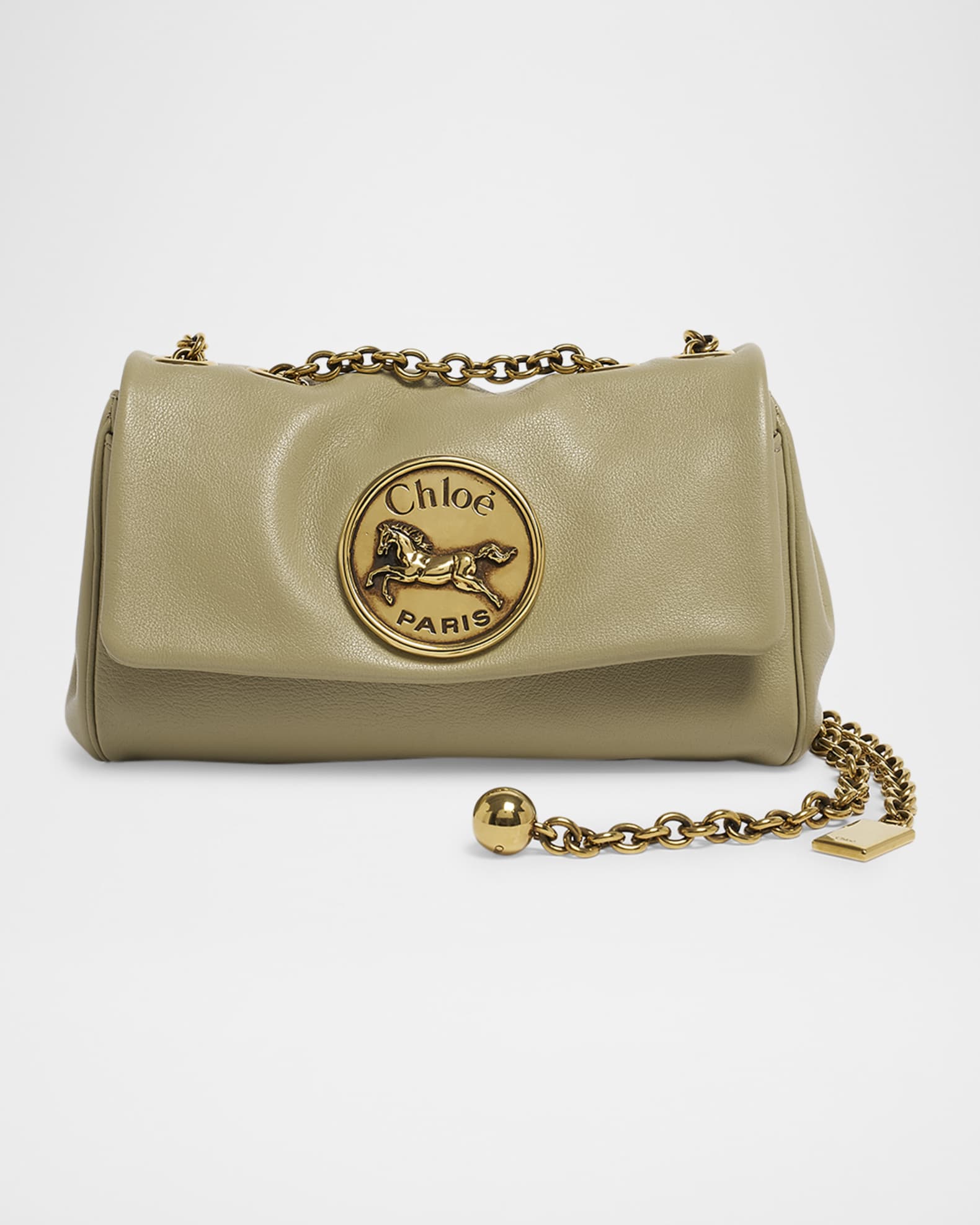 Chloe Heritage Small Crossbody Bag in Grained Leather