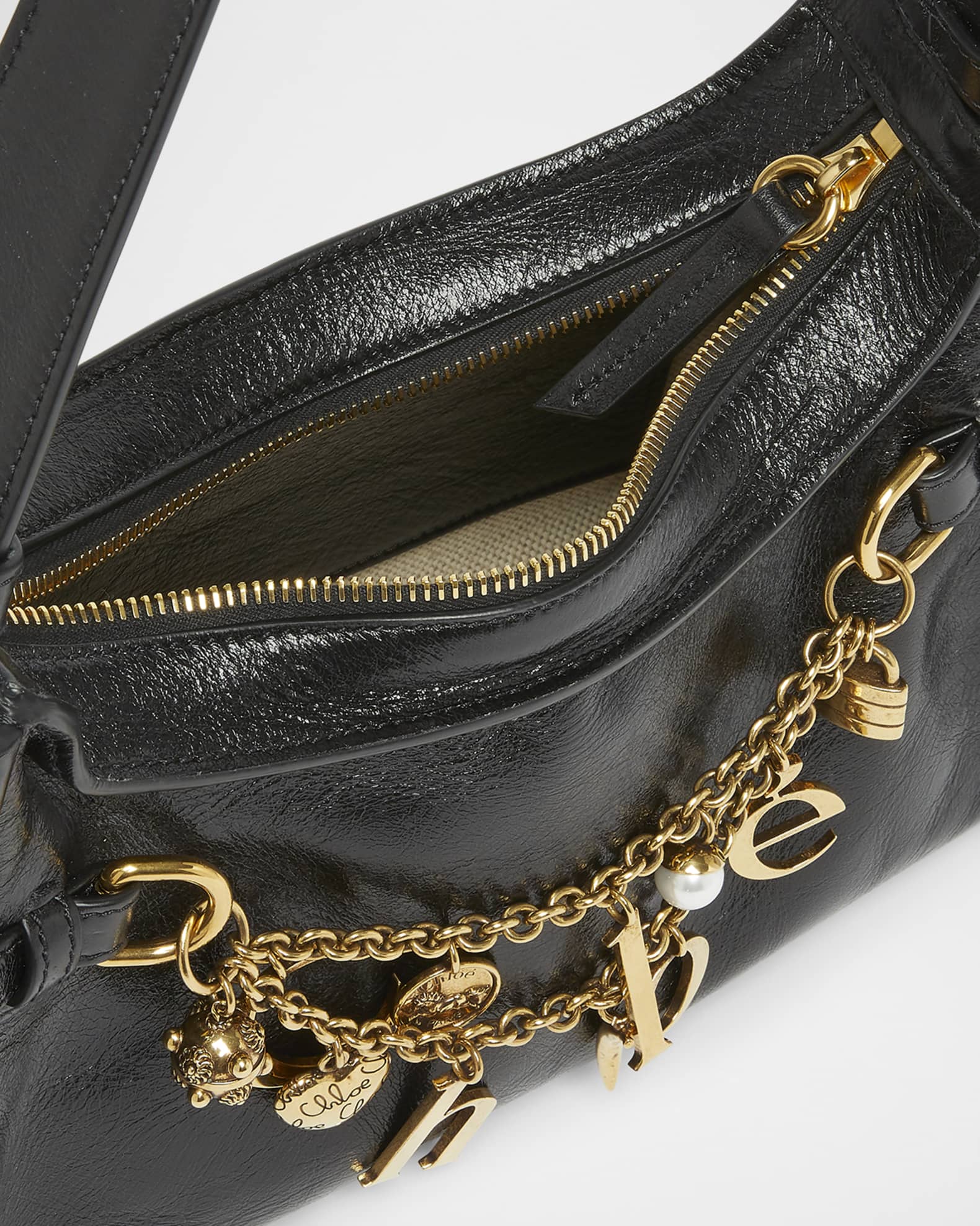 ハンドバッグ CHLOE' CHLOE' CHARMS HOBO BAG Chloé Chloé Charms Hobo Bag In Suede Leather | Chloé US