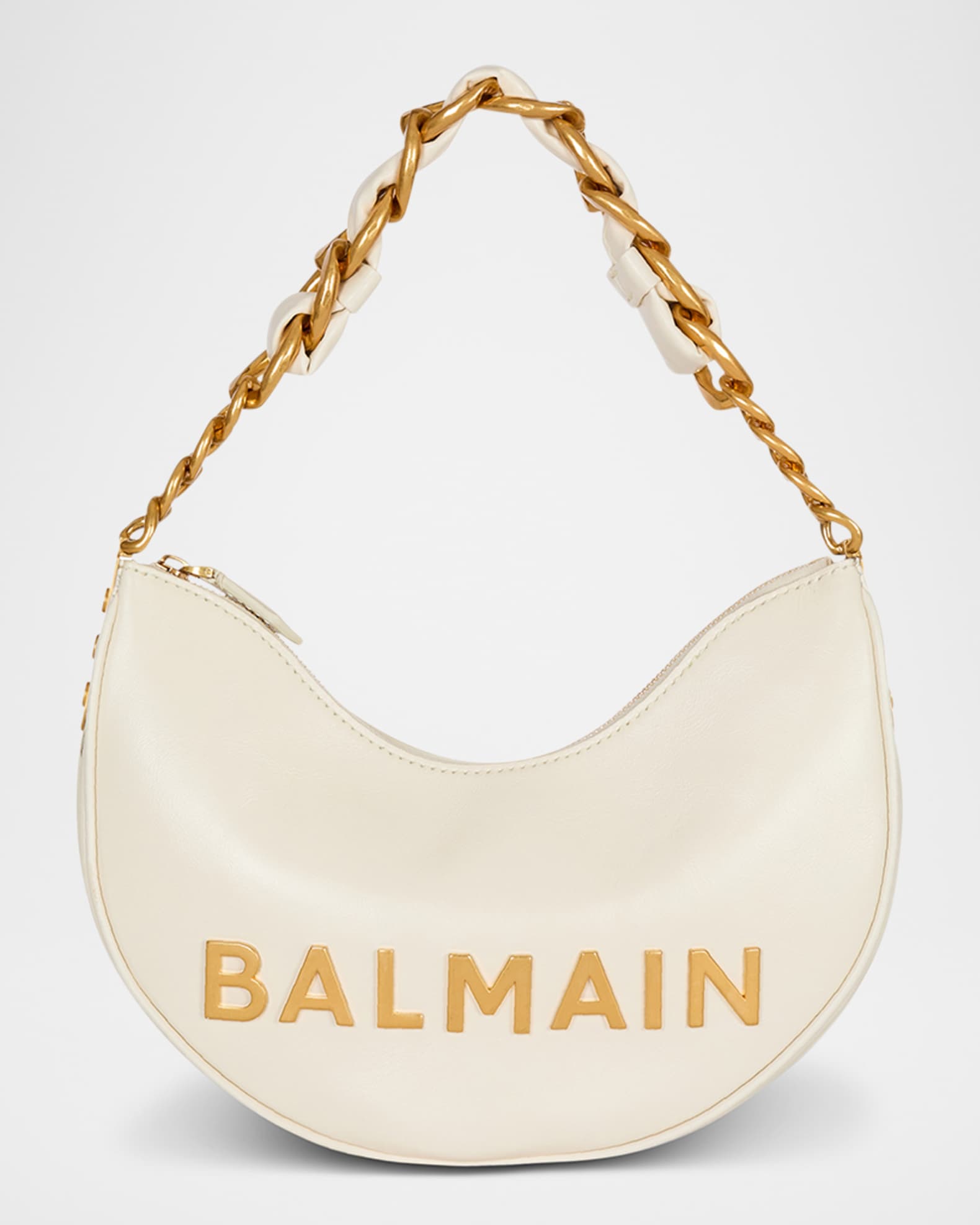 【関税＆送料込み】Balmain Soft Moon 1945 Shoulder Bag 1945 Soft Moon bag in diamond-quilted nylon black - Men