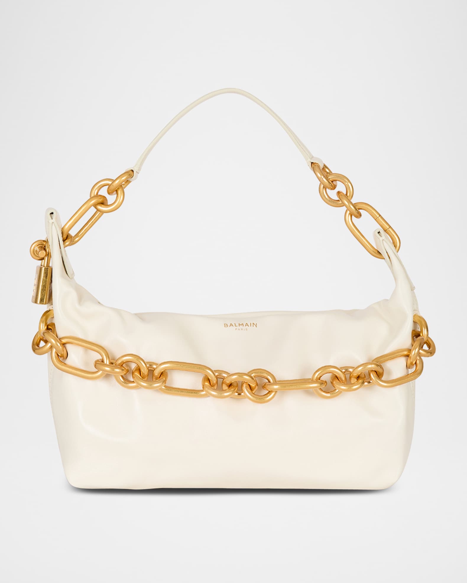 【関税＆送料込み】Balmain Sync Medium Bag Balmain Sync Medium Chain Shoulder Bag in Calfskin | Neiman