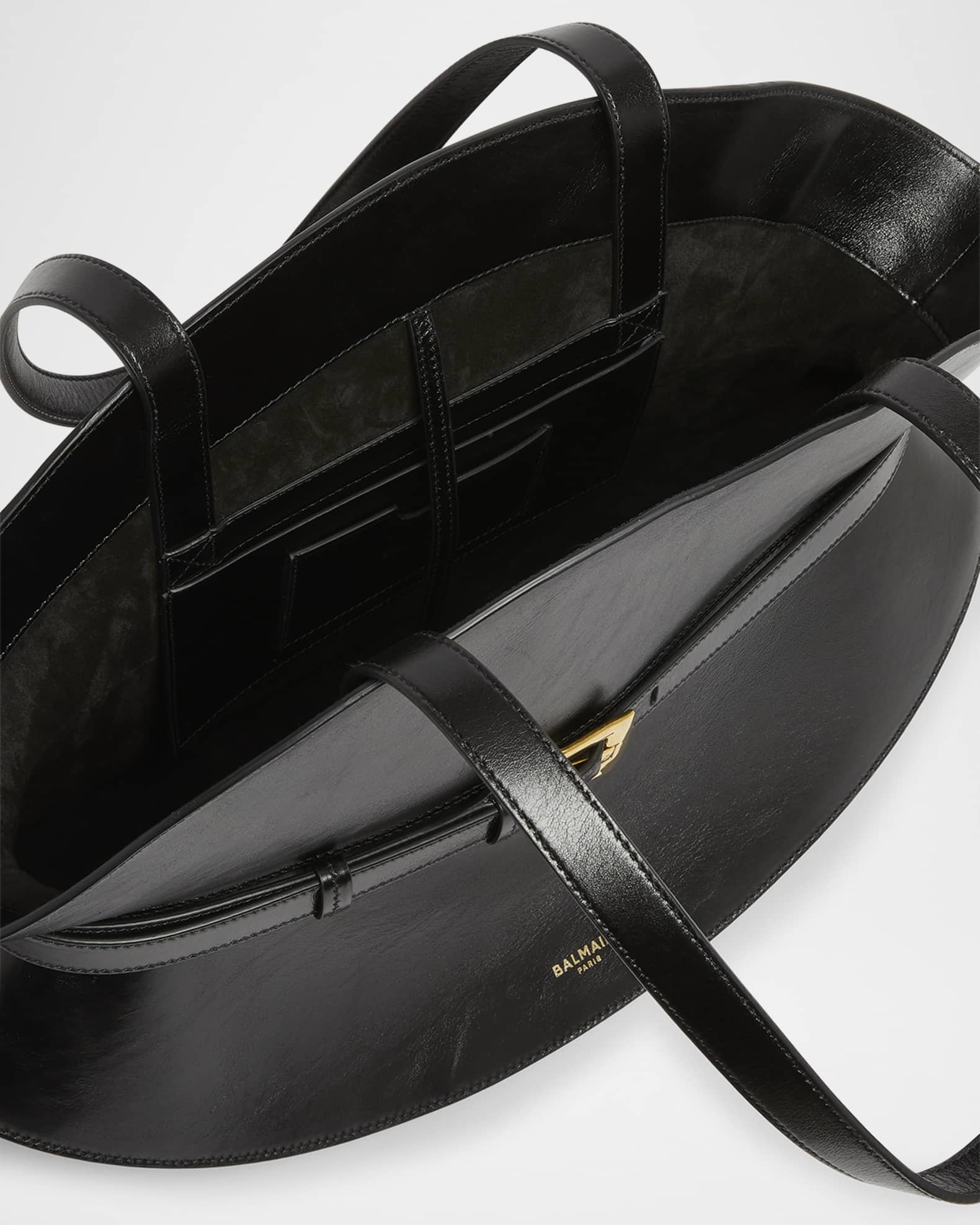 Balmain Shuffle Medium Belt Shoulder Bag in Calfskin