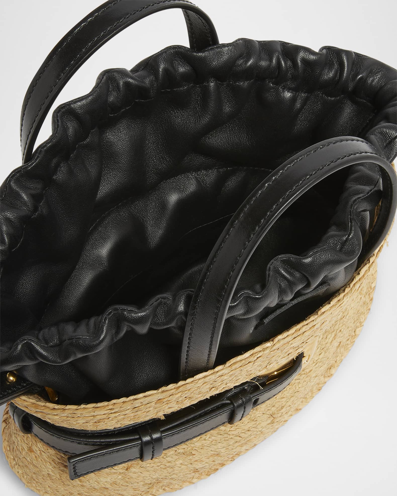 ハンドバッグ BALMAIN 'Shuffle' mini handbag Shuffle Mini bag in raffia brown brown - Women | BALMAIN
