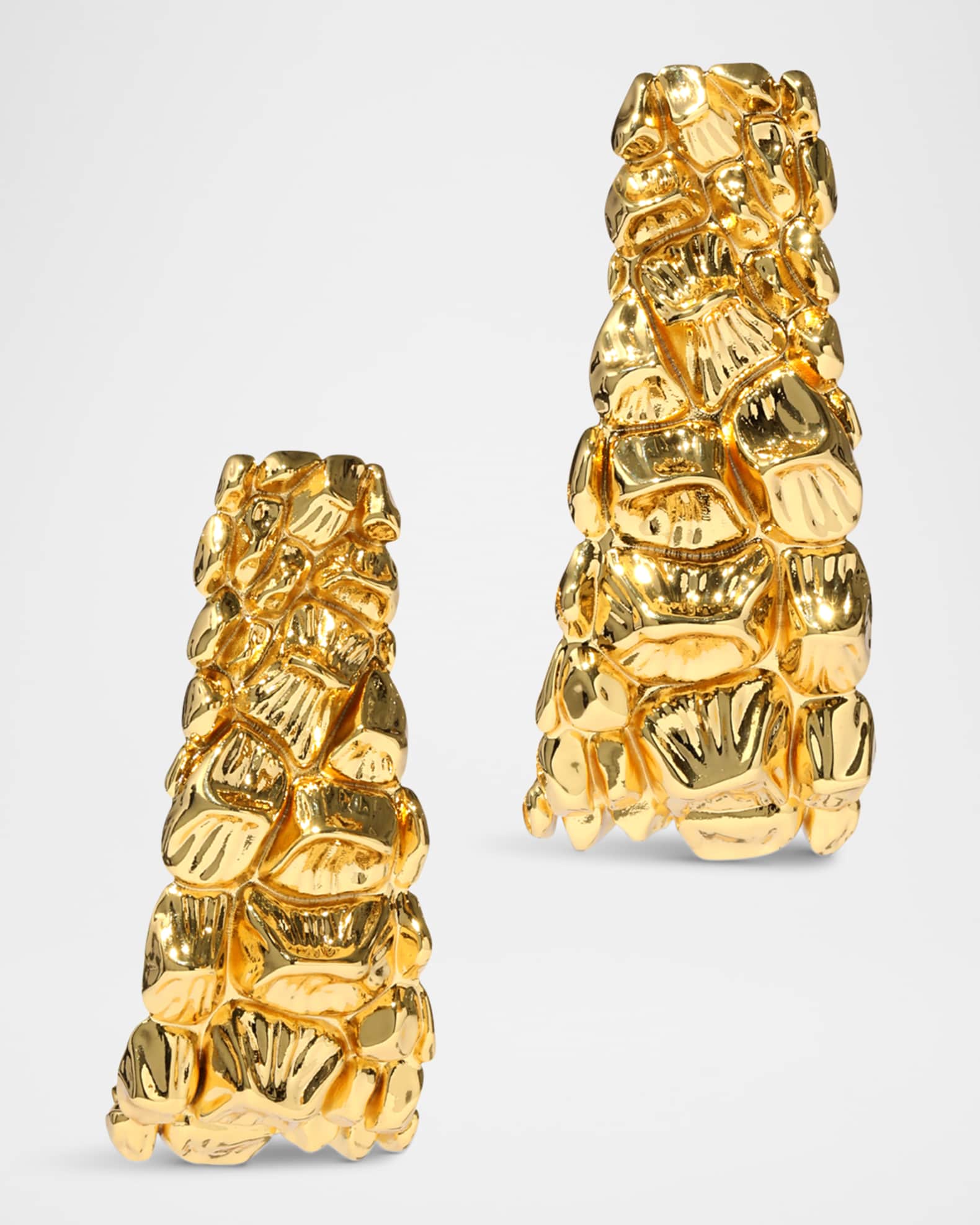 Brut Croco Hoop Earrings 0