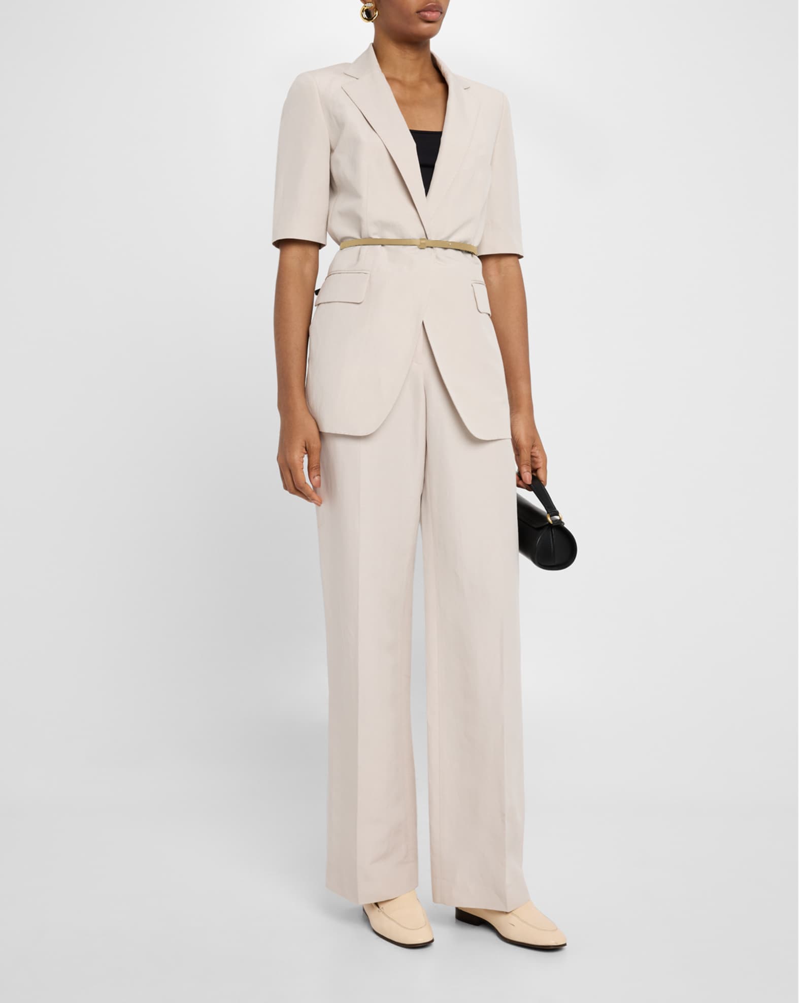 Belted Wrap-Front Blazer 1
