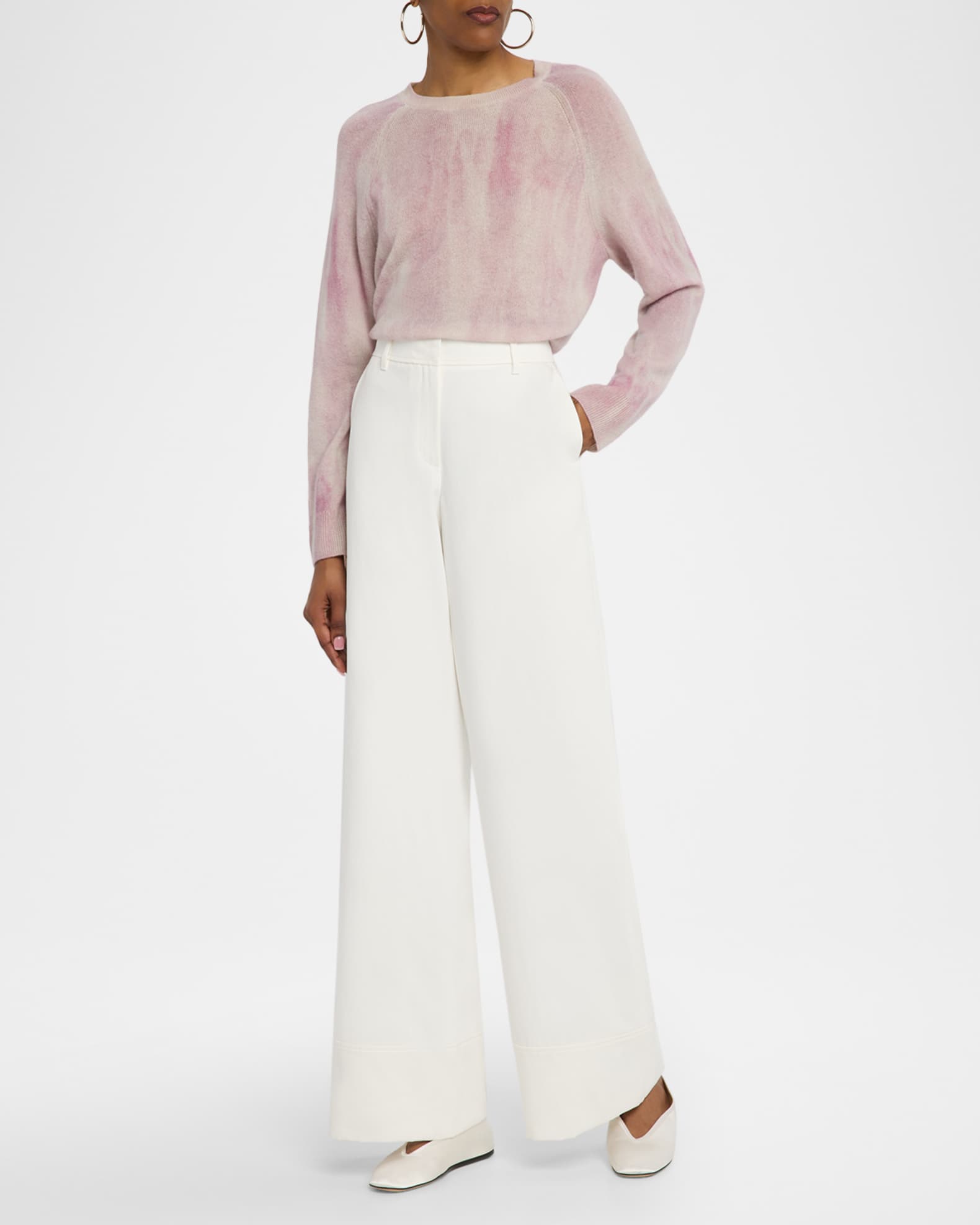 Raglan-Sleeve Cashmere Sweater 1