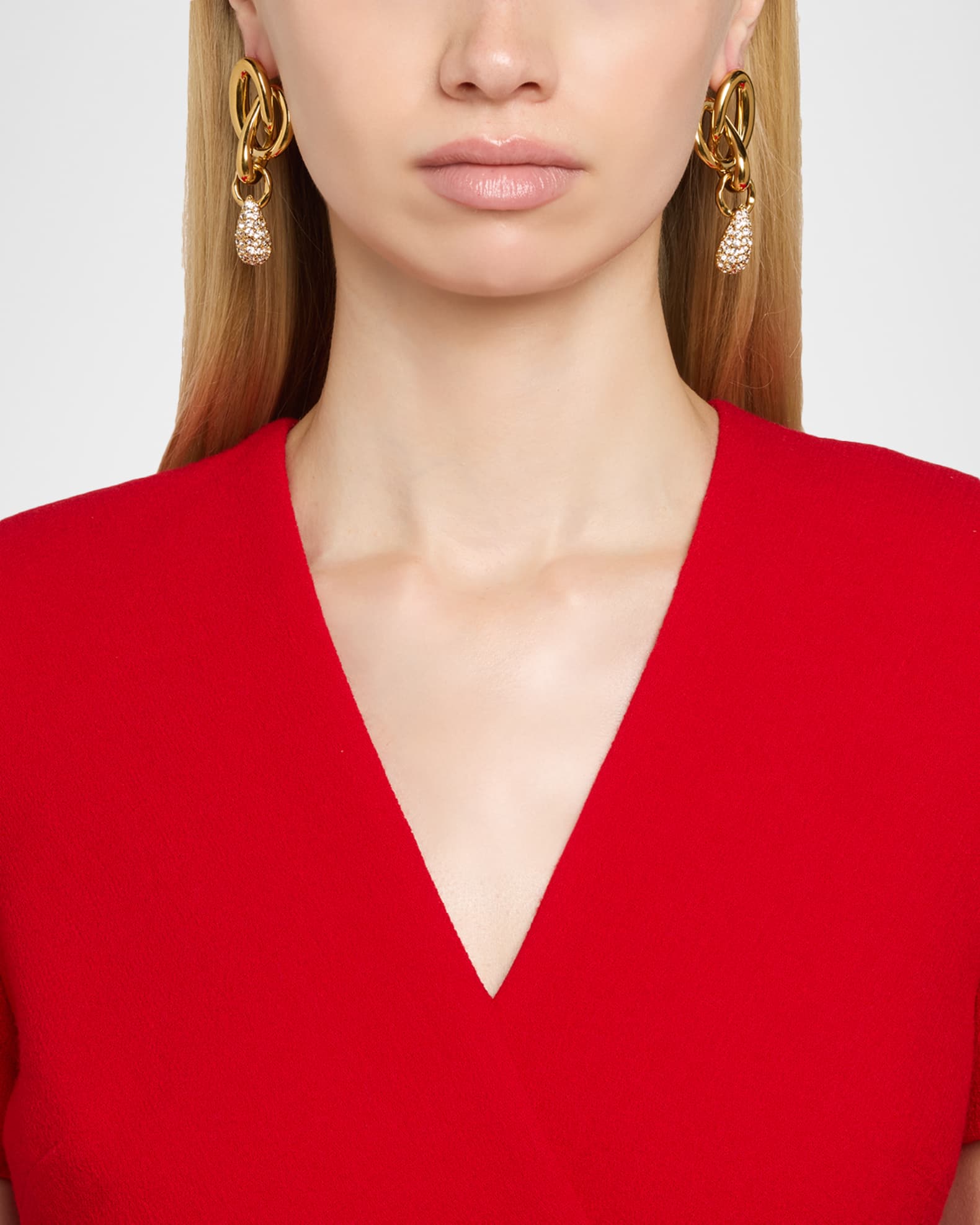 Pave O Knot Earrings 1