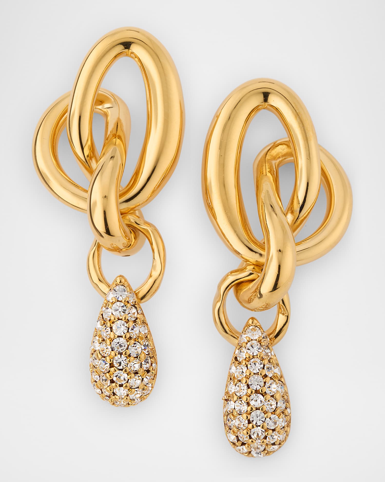 Pave O Knot Earrings 0