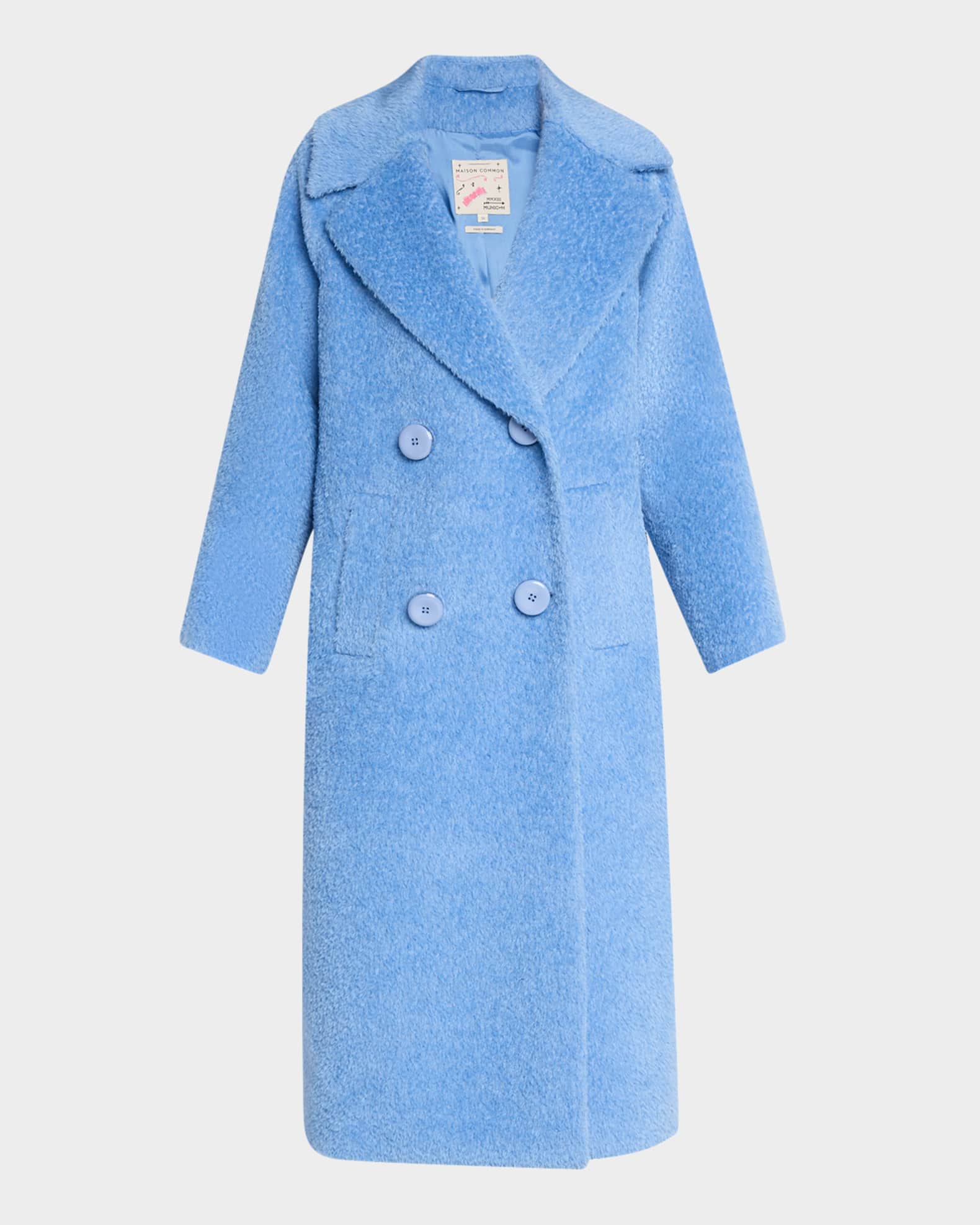 Alpaca-Blend Double-Breasted Coat 0