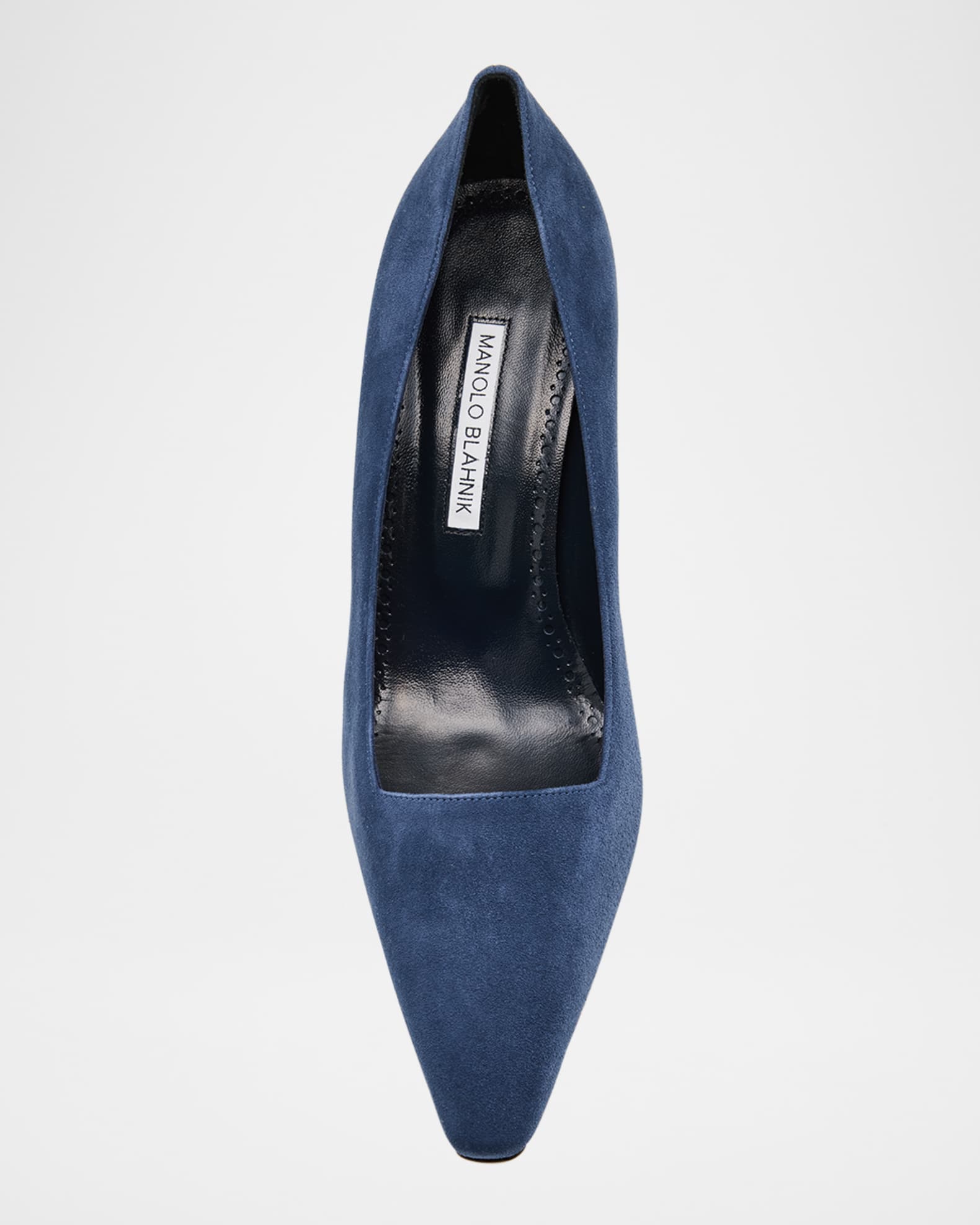 Manolo Blahnik Moiralo Suede Pumps | Neiman Marcus