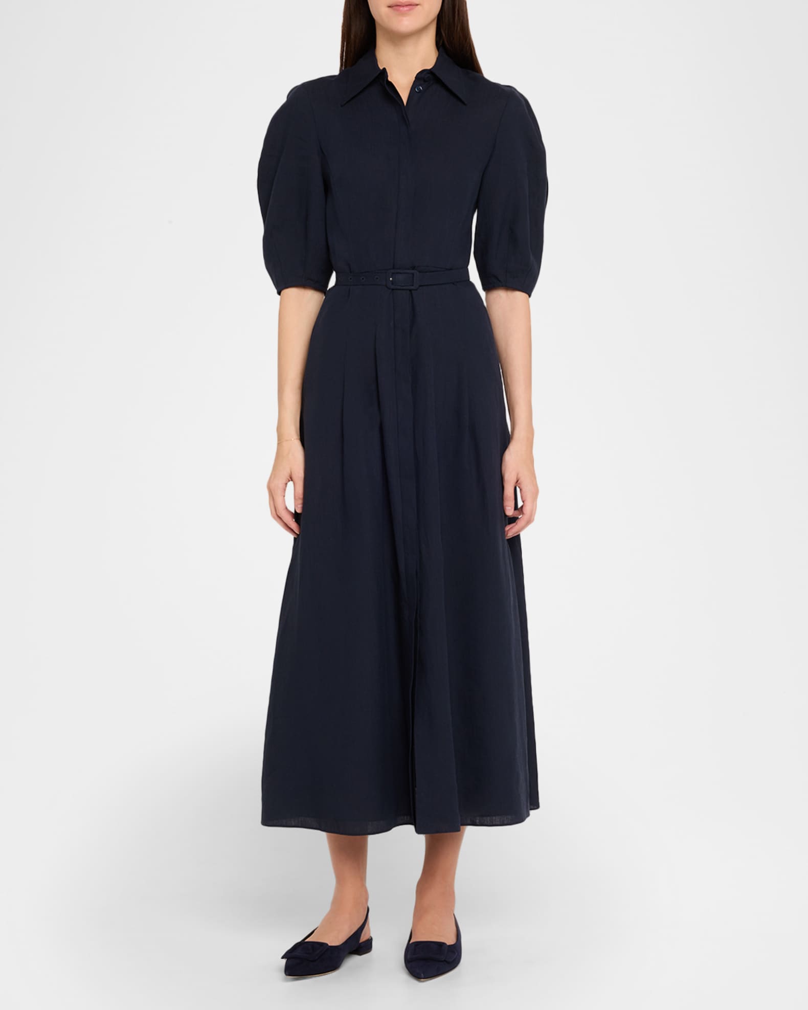 Maylura Suede Slingback Ballerina Flats