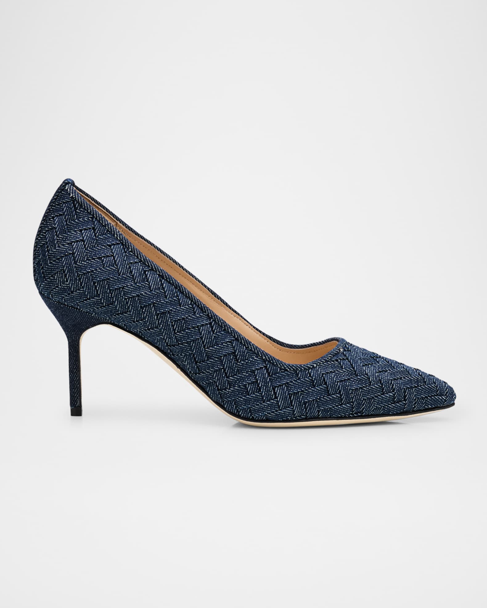 BB Chambray Pointed Pumps  0