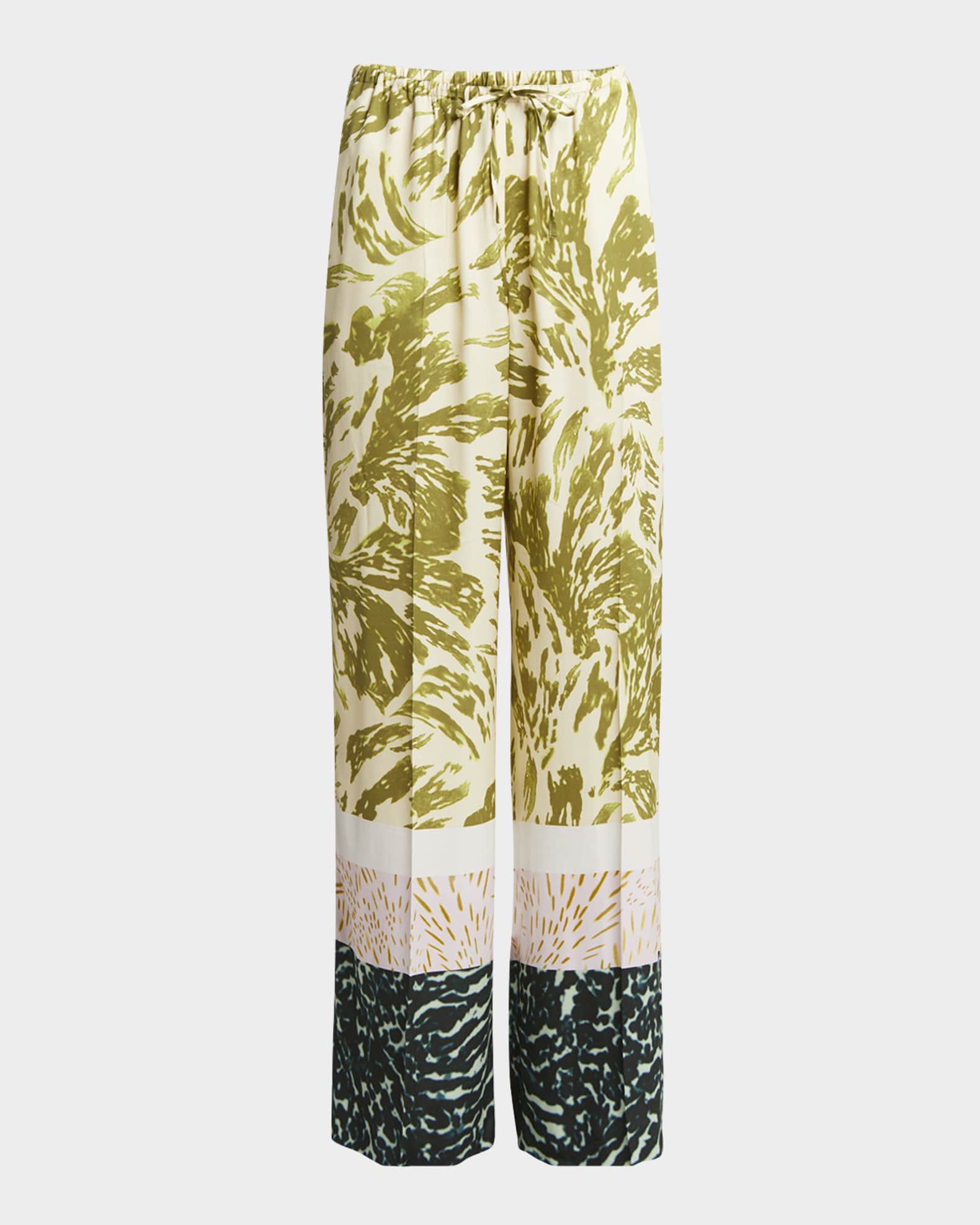 Puvis Long Printed Drawstring Pants 0