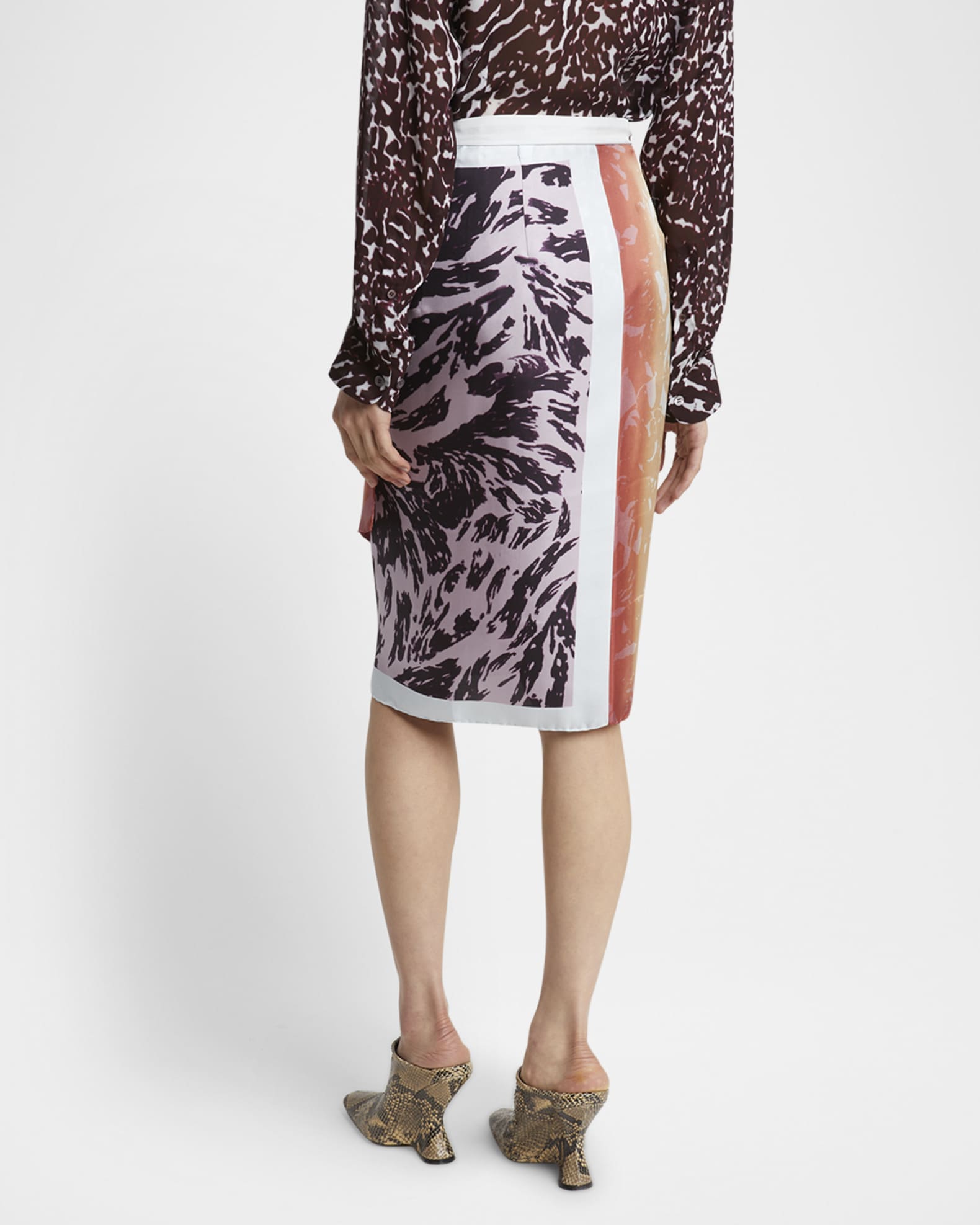 送関込【Dries Van Noten】Printed wrap skirt ラップスカート Dries Van Noten Printed Silk Wrap Skirt | Neiman Marcus