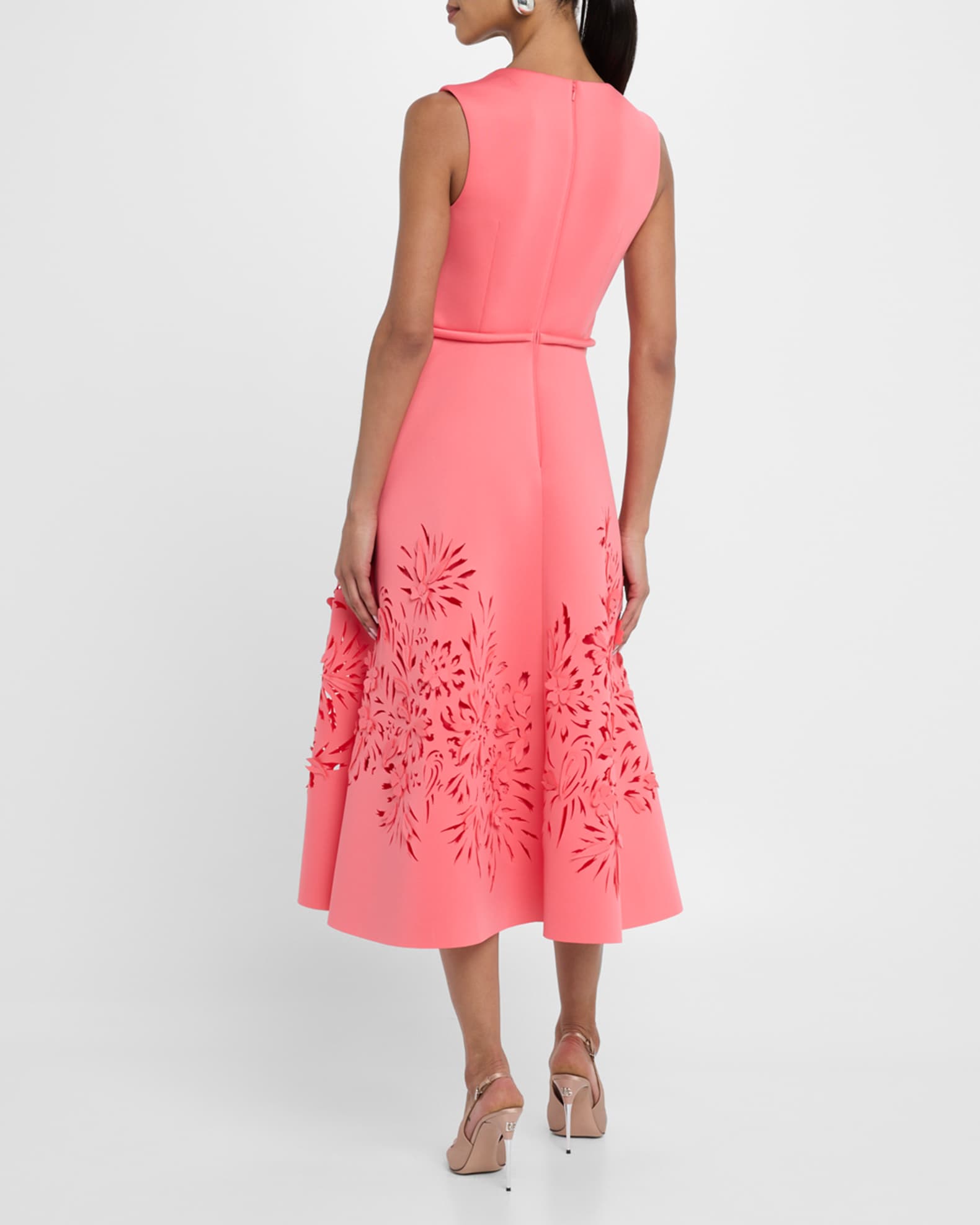 strapless open back dress Tropical Birds Pink Flamingo Women's Golf Sleeveless Zipper Dresses with Built in Shorts XL