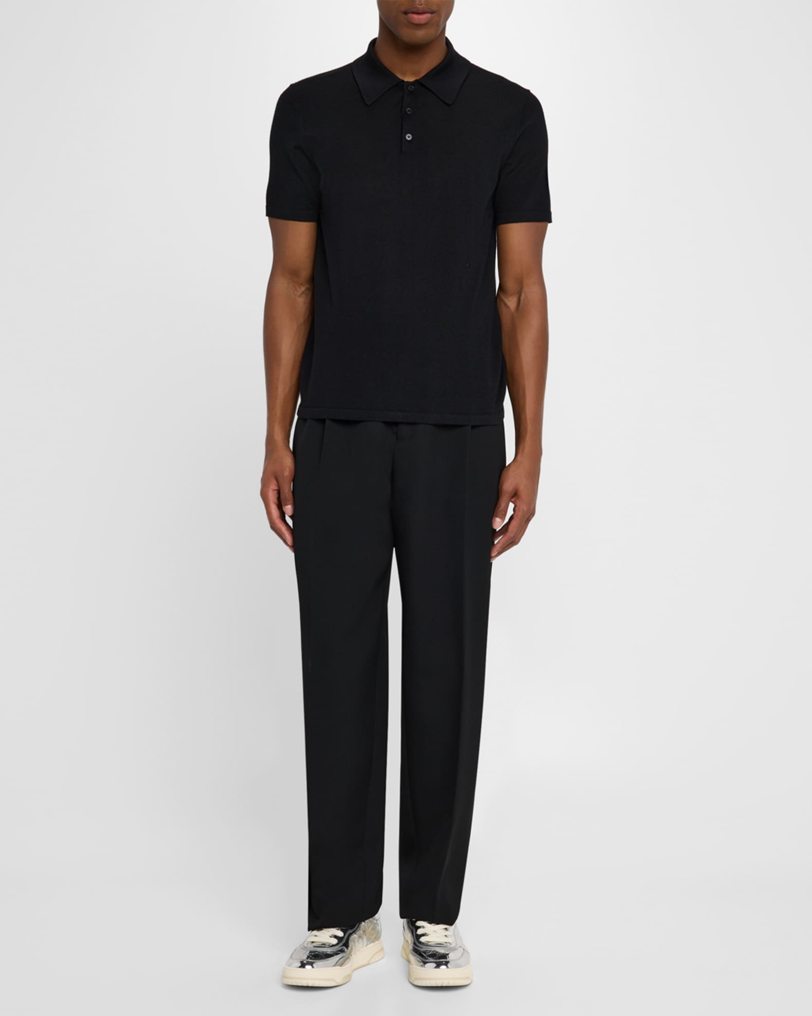 Gucci Men's Re-Web Mirror Leather Fashion Sneakers Neiman Marcus