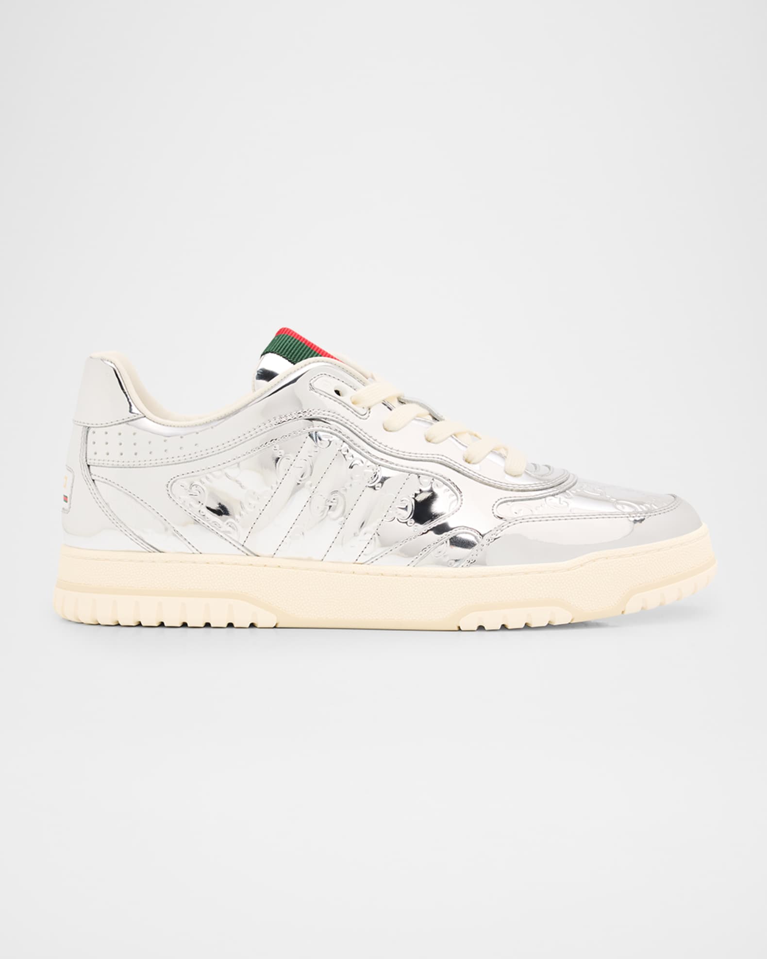 Men's Re-Web Mirror Leather Fashion Sneakers 0