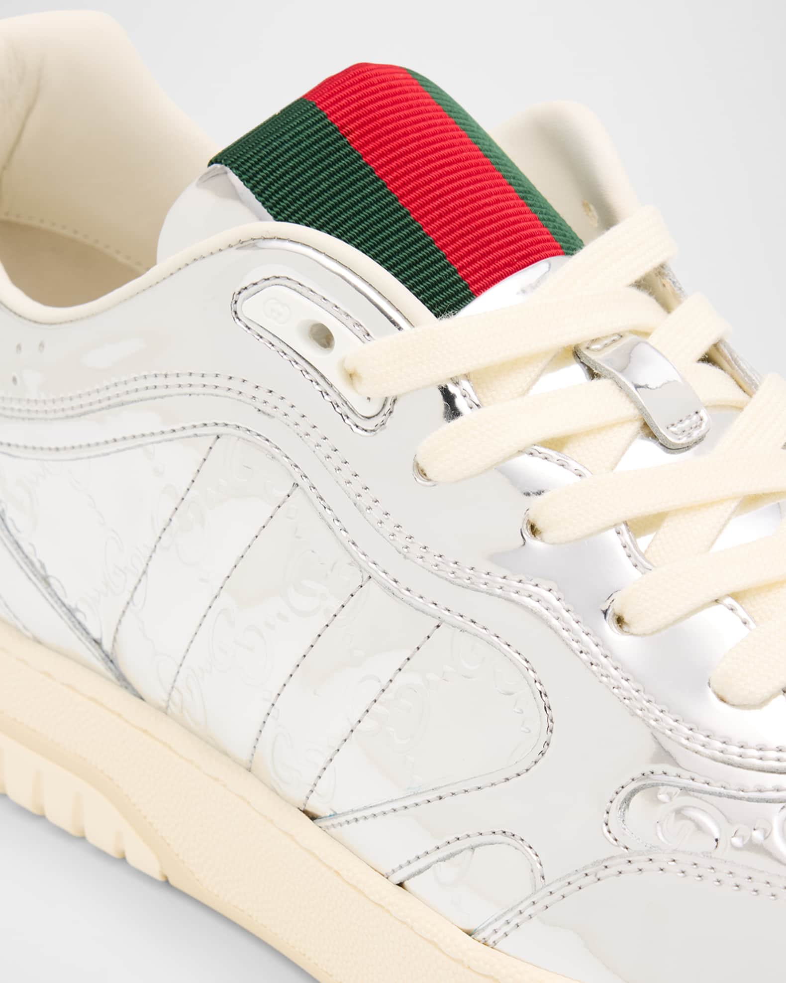 スニーカー Gucci Gucci Re-Web Smooth Leather Sneakers Men's Gucci Re-Web sneaker in Original GG canvas | GUCCI® CA