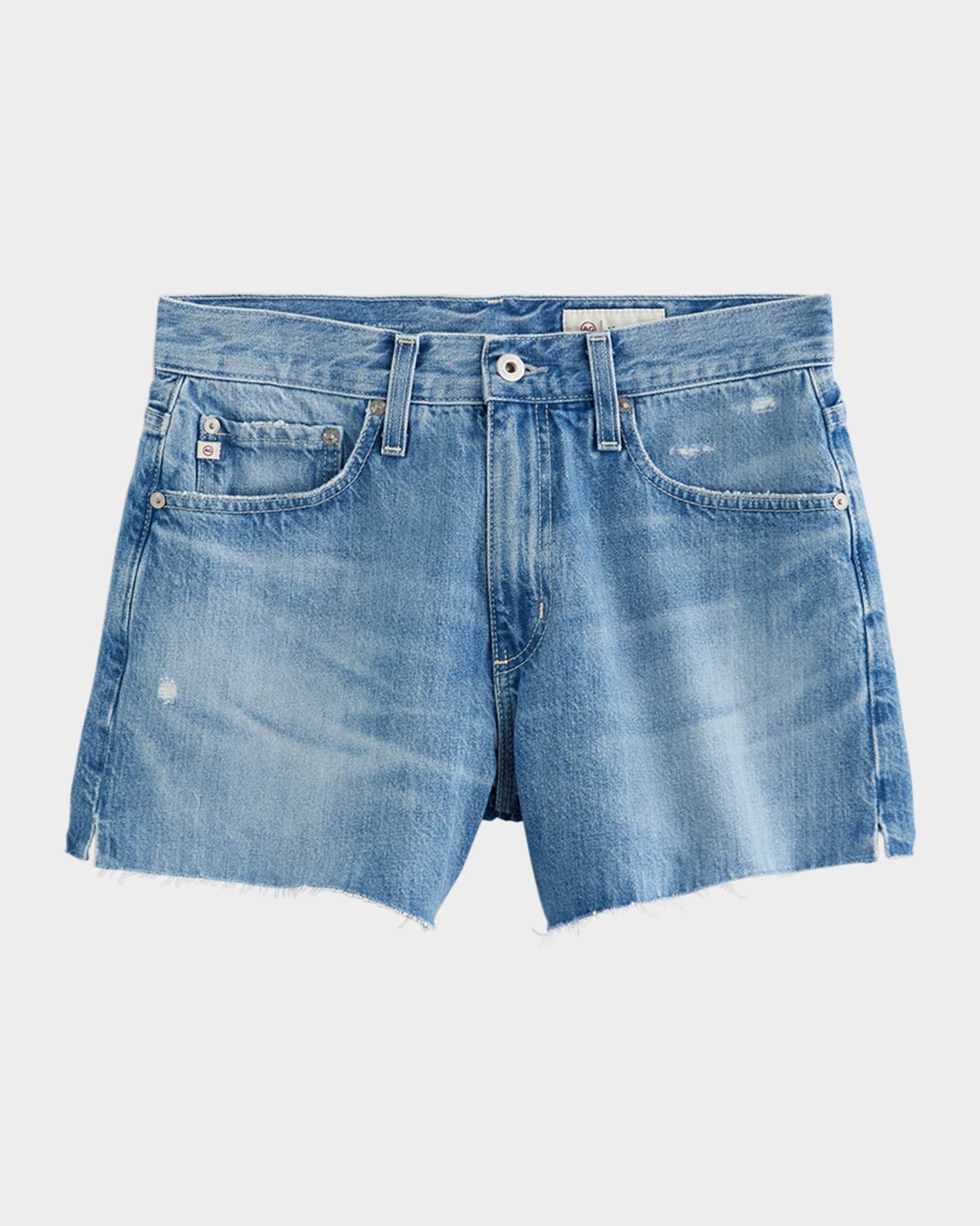 Halle Cut-Off Denim Shorts 0