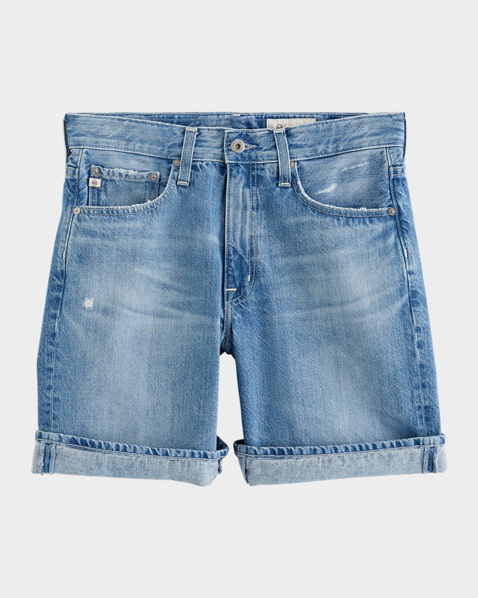 Ex-Boyfriend Cuffed Denim Shorts 0