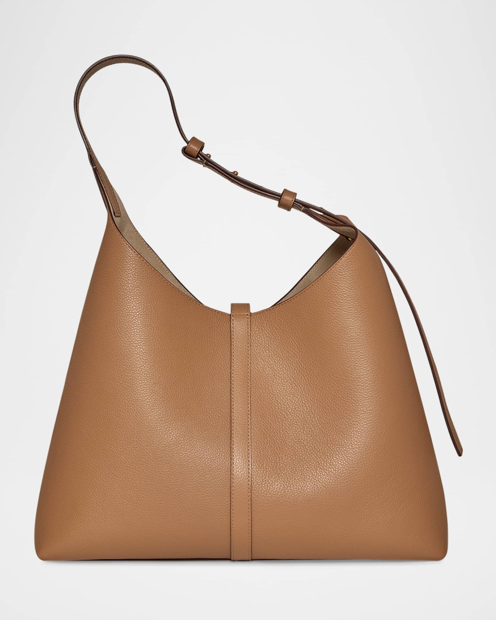 STRATHBERRY Kite Fine Grain Leather Toggle Hobo Bag | Neiman