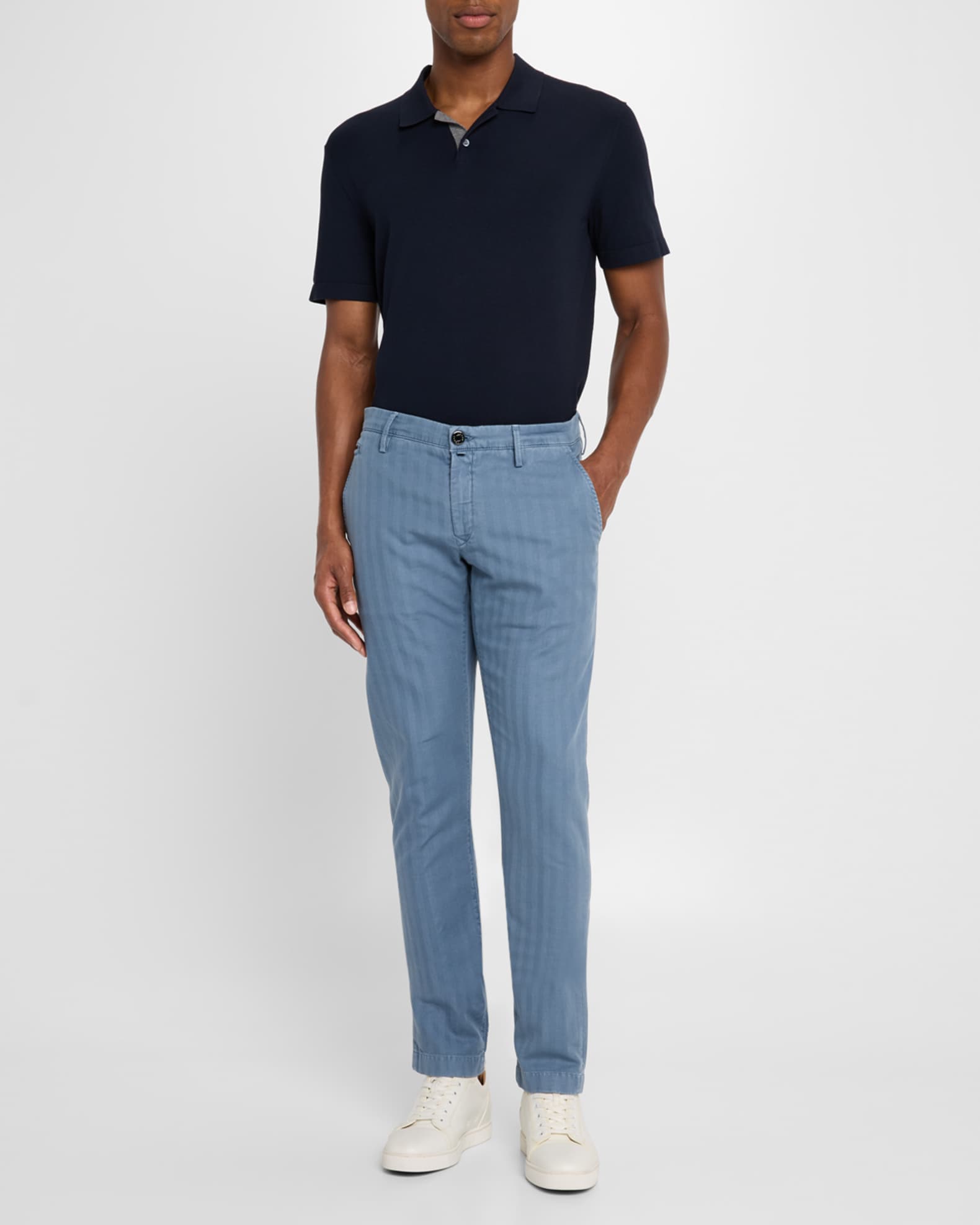 Men's Bobby Slim-Fit Chevron Pants  1