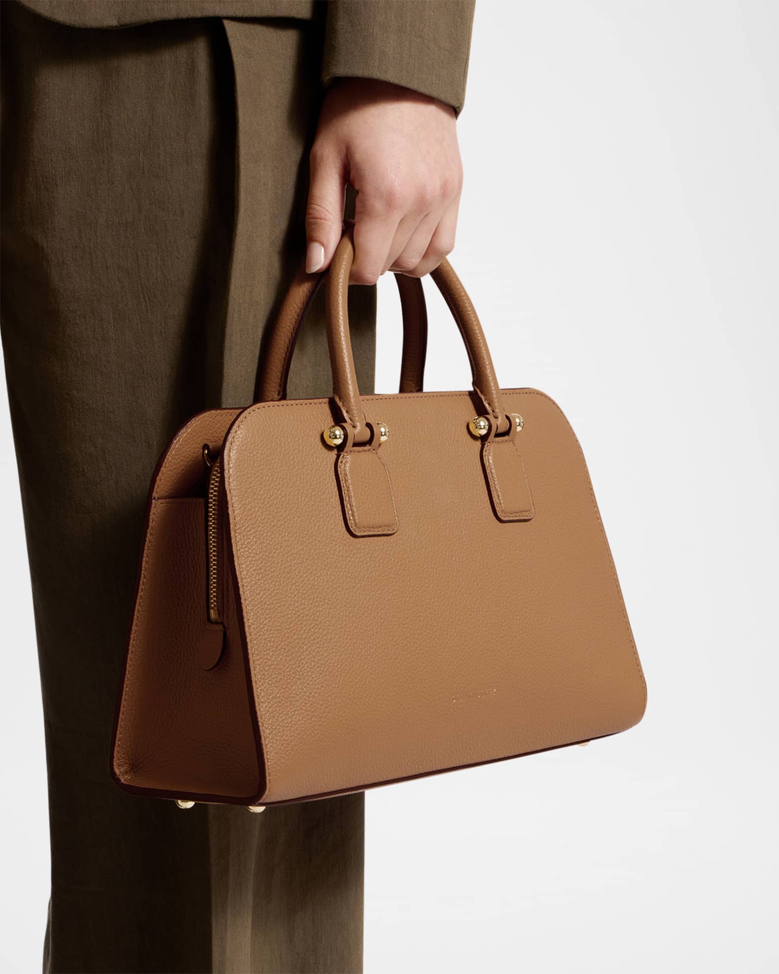 Georgia Fine Grain Leather Crossbody Bag 1
