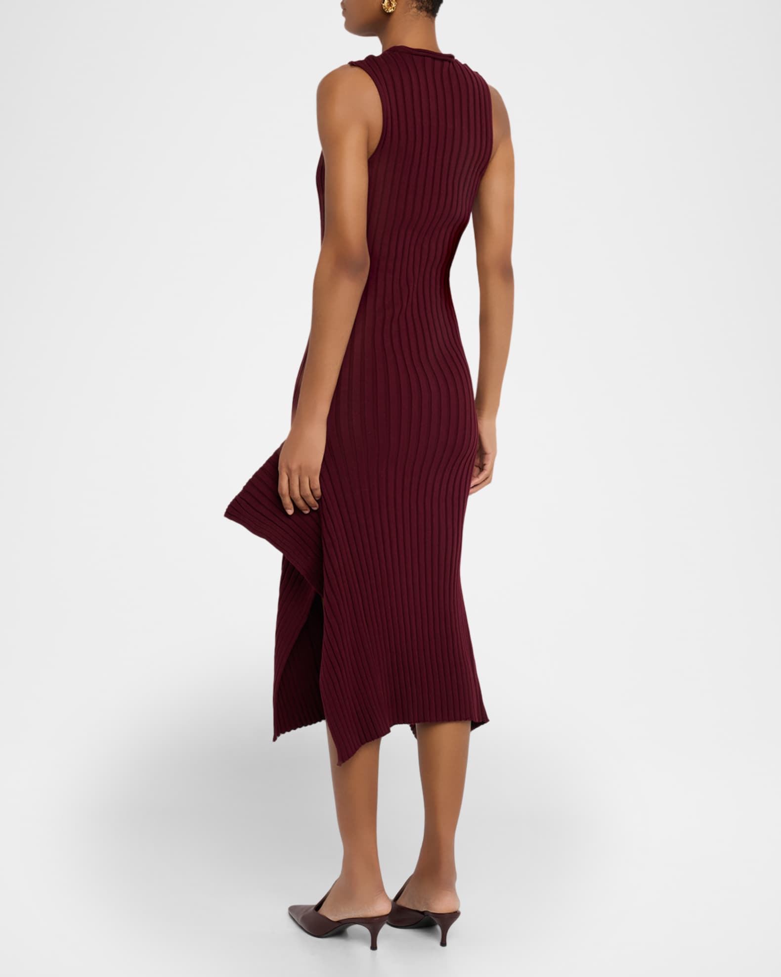stella mccartney asymmetric dress Stella Mccartney Crepe Jersey High-Low Bubble Maxi Dress, Black, Women's, 42, Cocktail & Party Wedding Guest Dresses High-Low Dresses