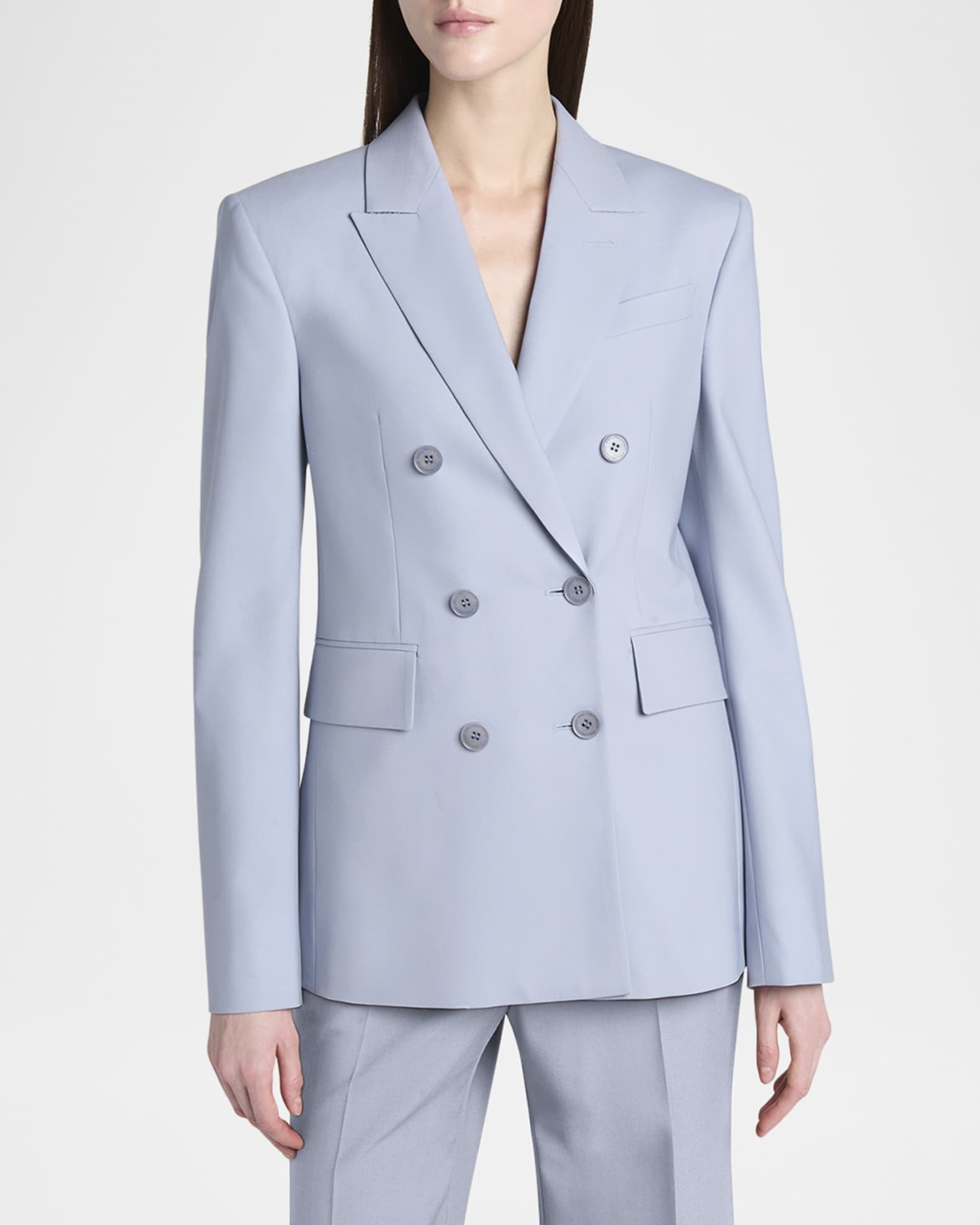 ジャケット Stella McCartney Double-breasted wool blazer Stella McCartney Double-Breasted Wool Blazer | Neiman Marcus