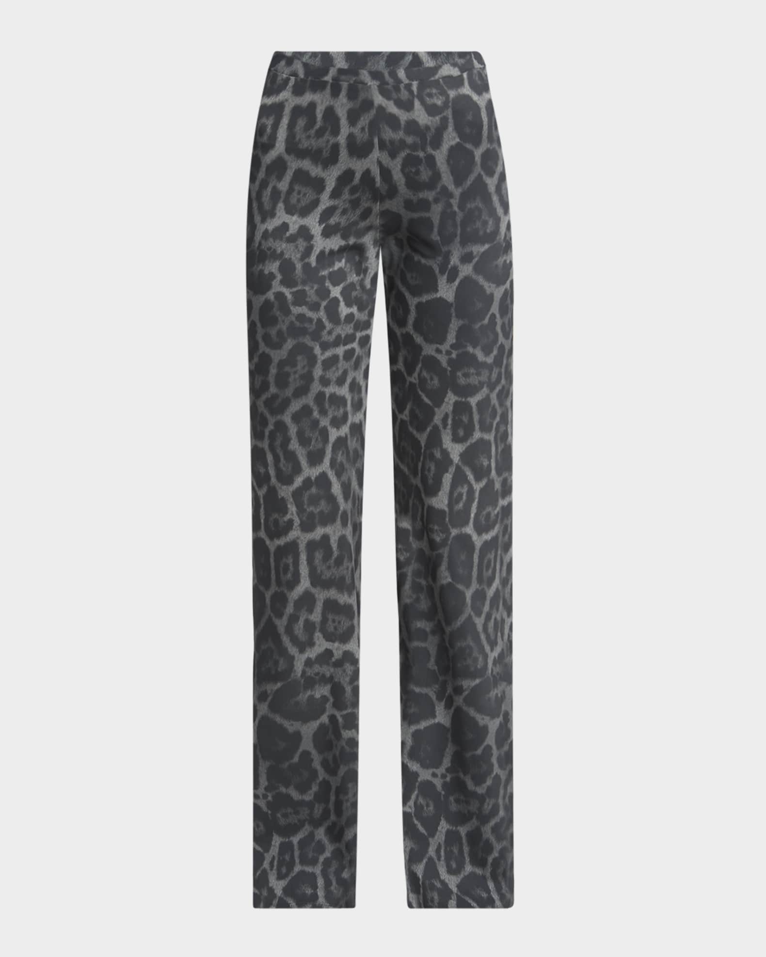 デニム・ジーパン STELLA MCCARTNEY LEOPARD PRINT FLARED JEANS Stella McCartney Flared Leopard Print Pants | Neiman Marcus