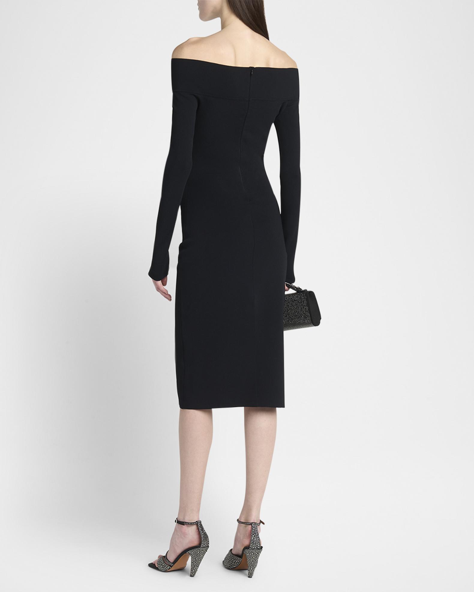 stella mccartney knit dress | Black Compact Midi | Women Subcategory_9 Drawers