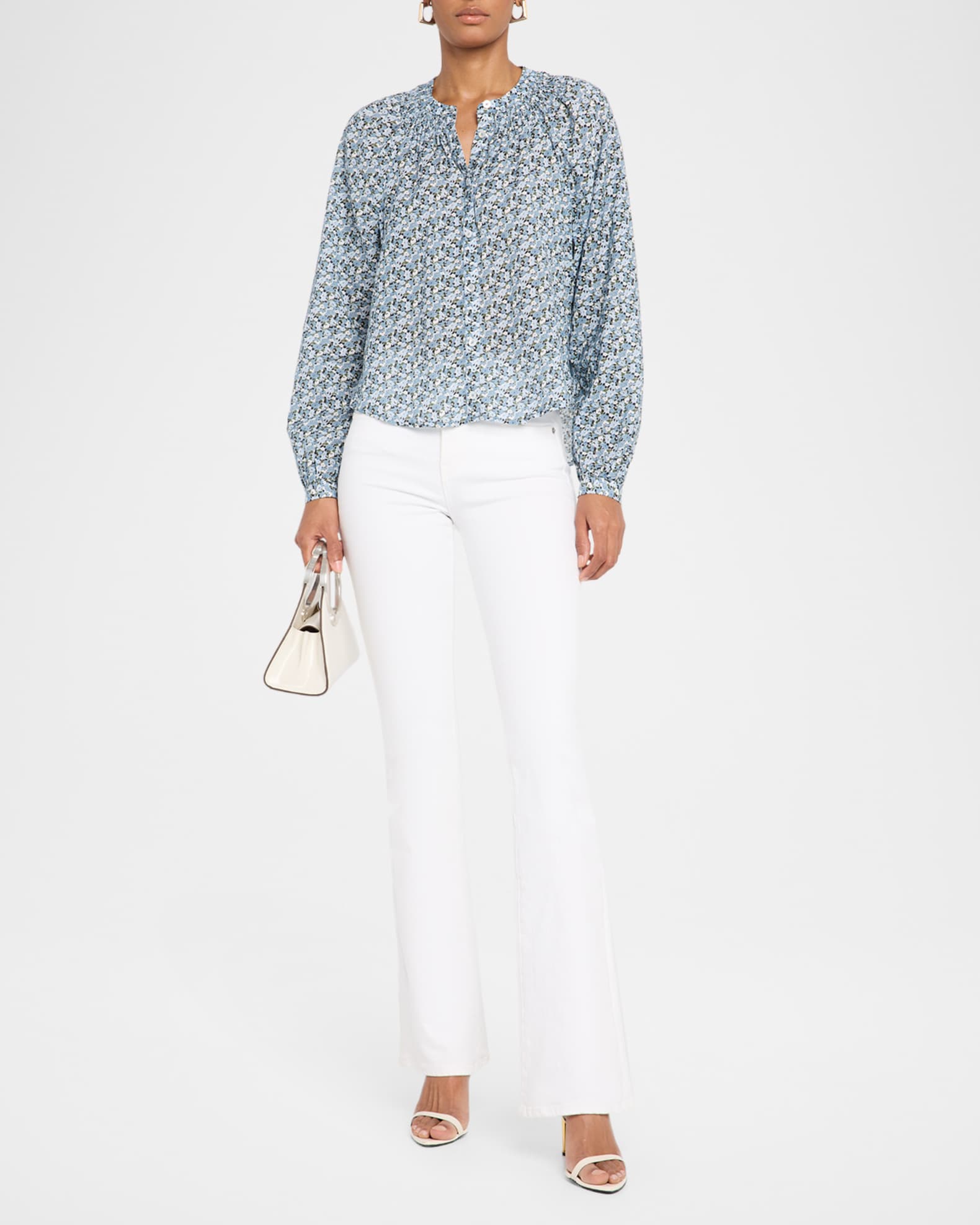 Madge Floral Cotton Voile Blouse 1