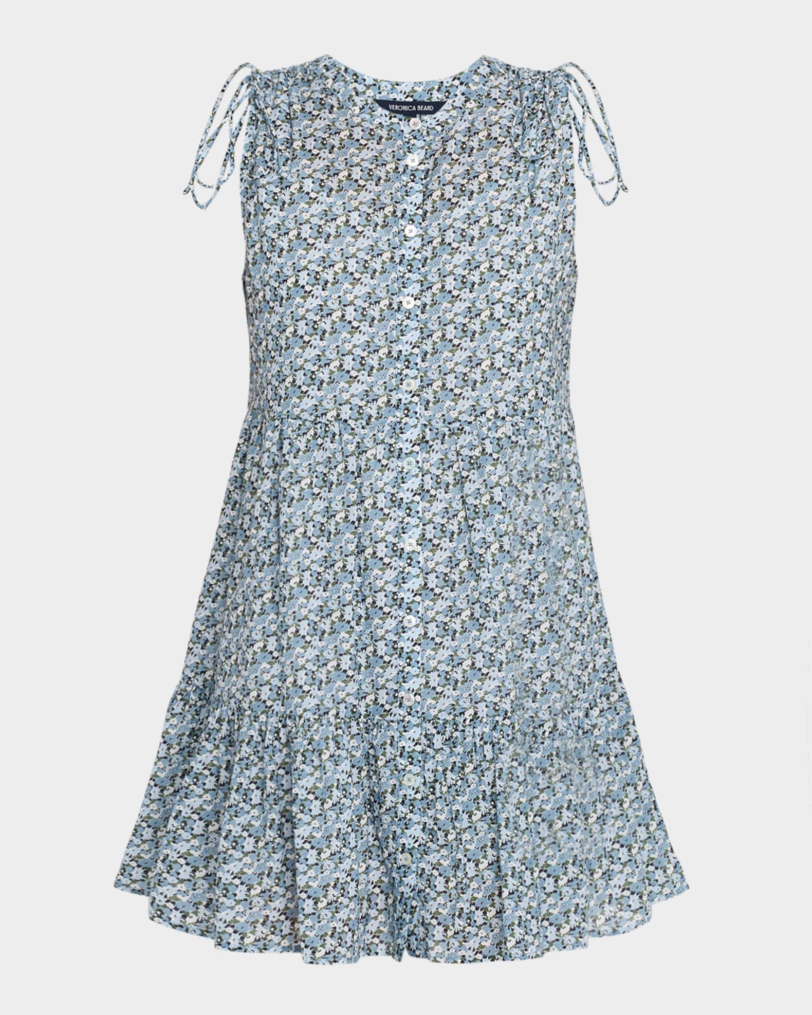 Yulianna Floral Tiered Button-Front Mini Dress 0