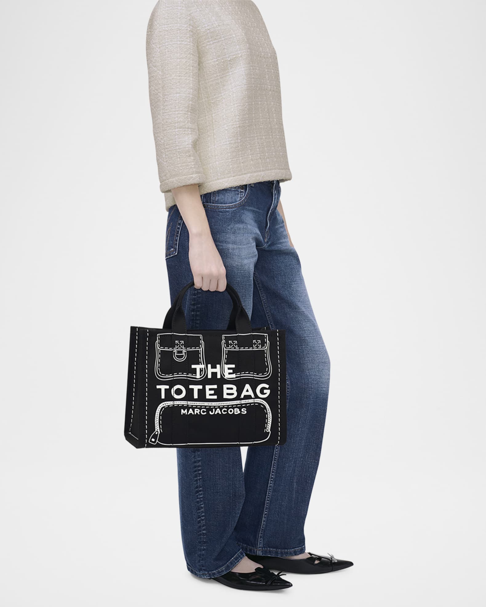 Marc Jacobs The Trompe L'oeil Cargo Canvas Medium Tote