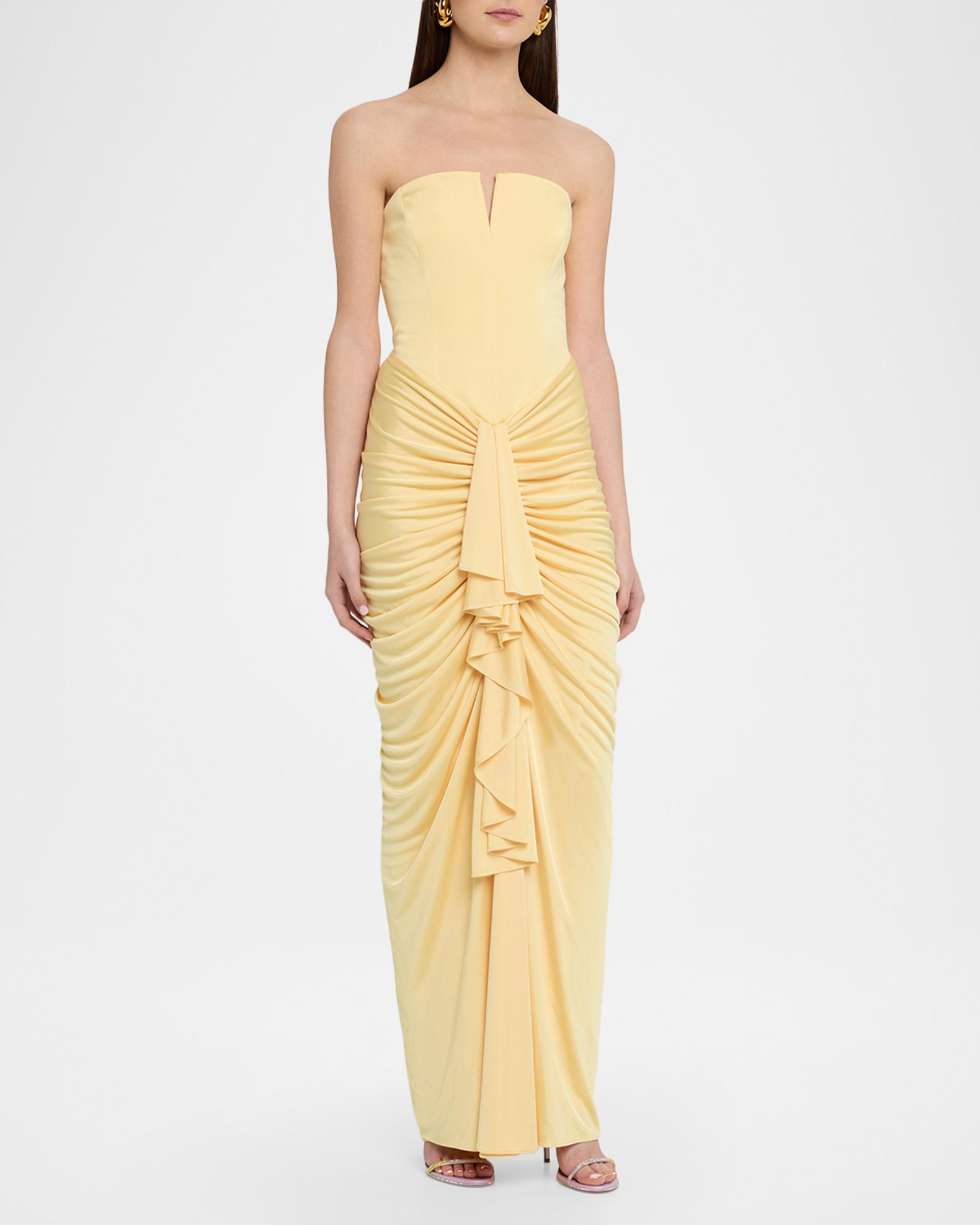 selena ruched satin mermaid dress Off the Shoulder Mermaid Satin Dress 232M1560 22 / Blush (MistyRose)