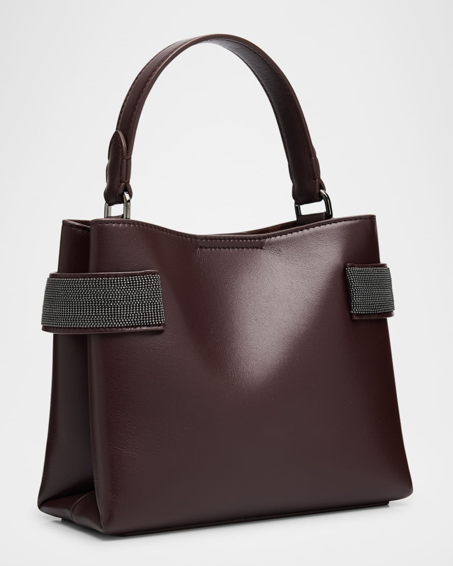 Essence Monili Leather Top-Handle Bag 1
