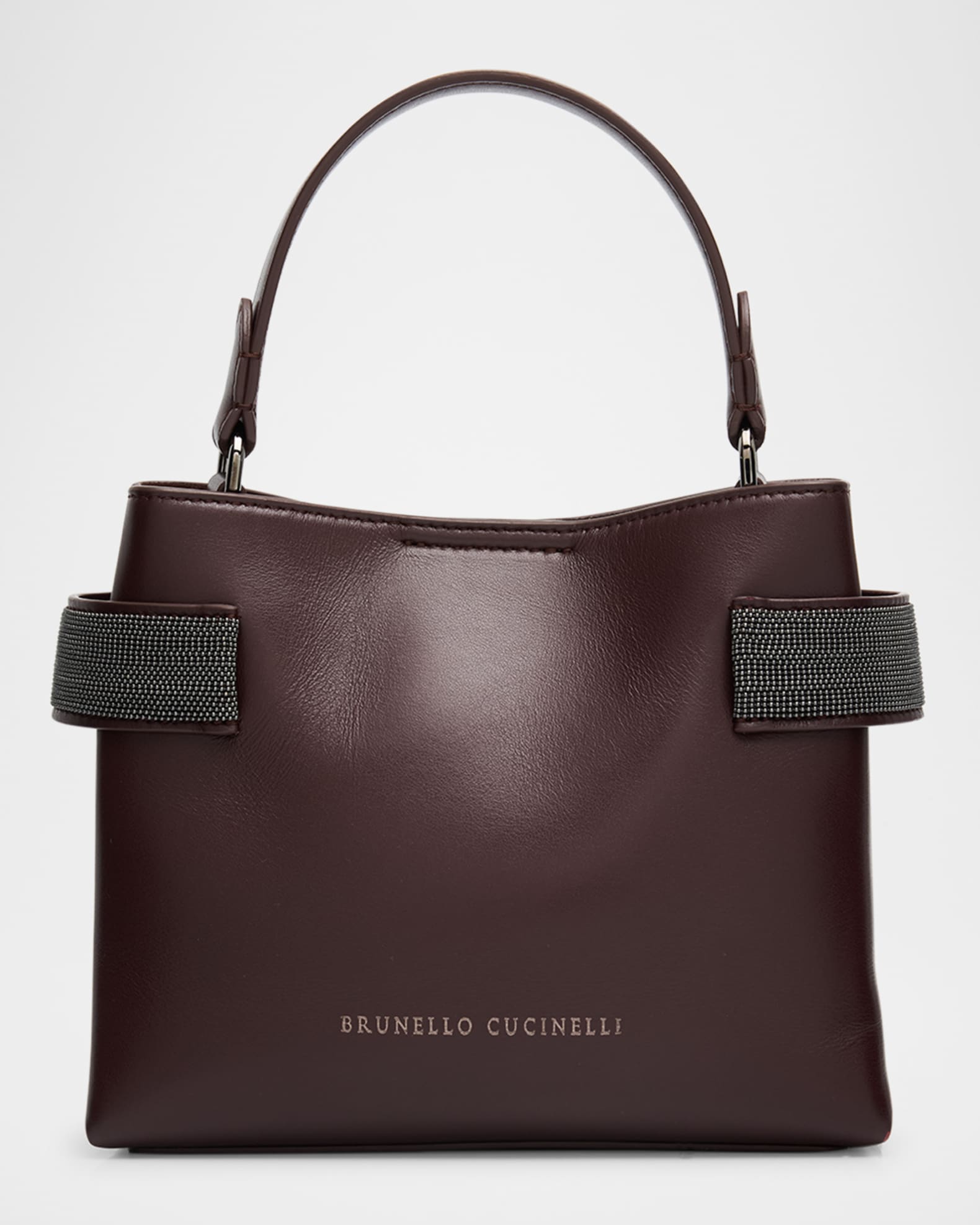 Essence Monili Leather Top-Handle Bag 0