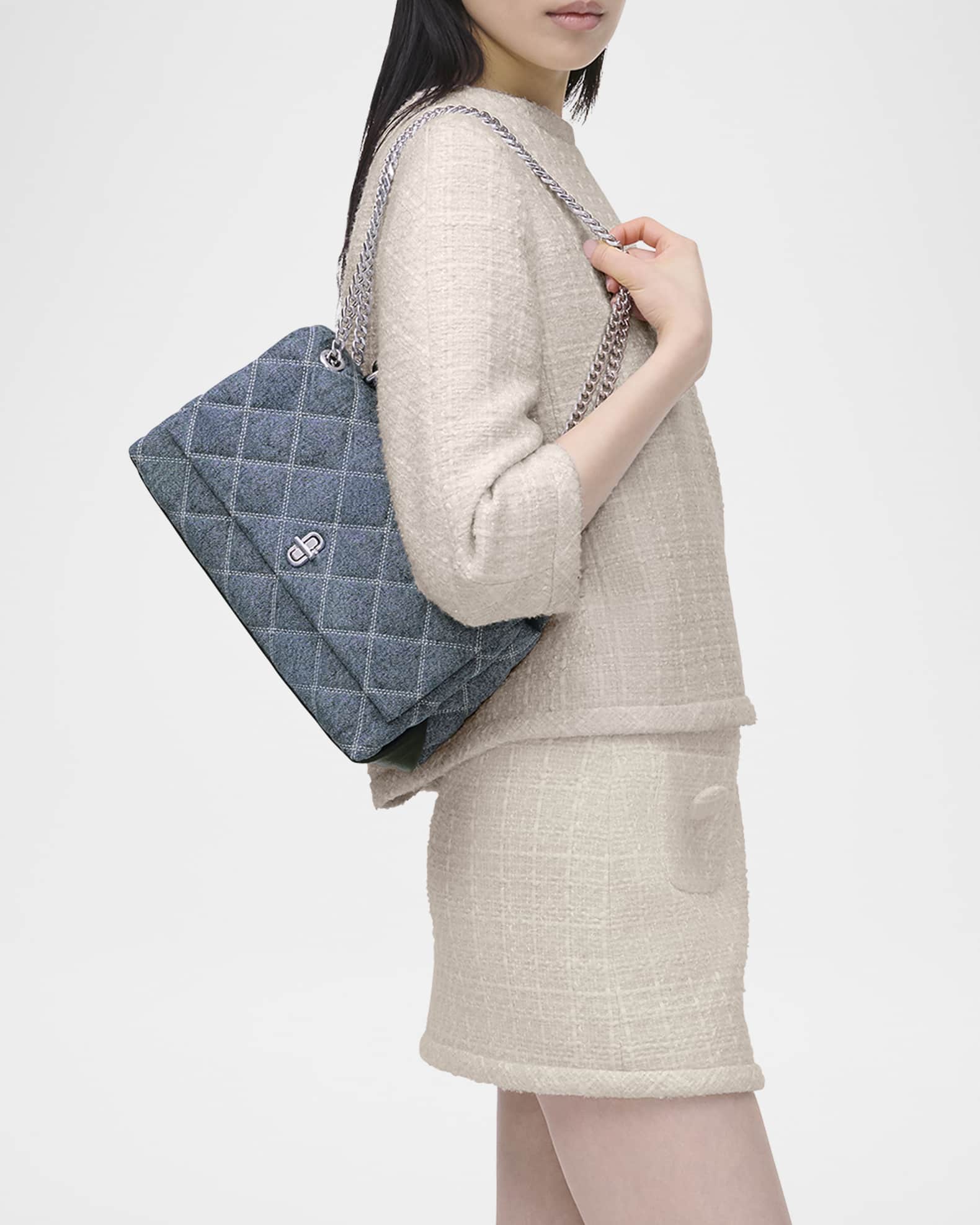 ショルダーバッグ・ポシェット Marc Jacobs THE QUILTED DENIM DUAL CONVERTIBLE SHOULDER BAG Marc Jacobs Dual Quilted Denim Shoulder Bag | Neiman Marcus