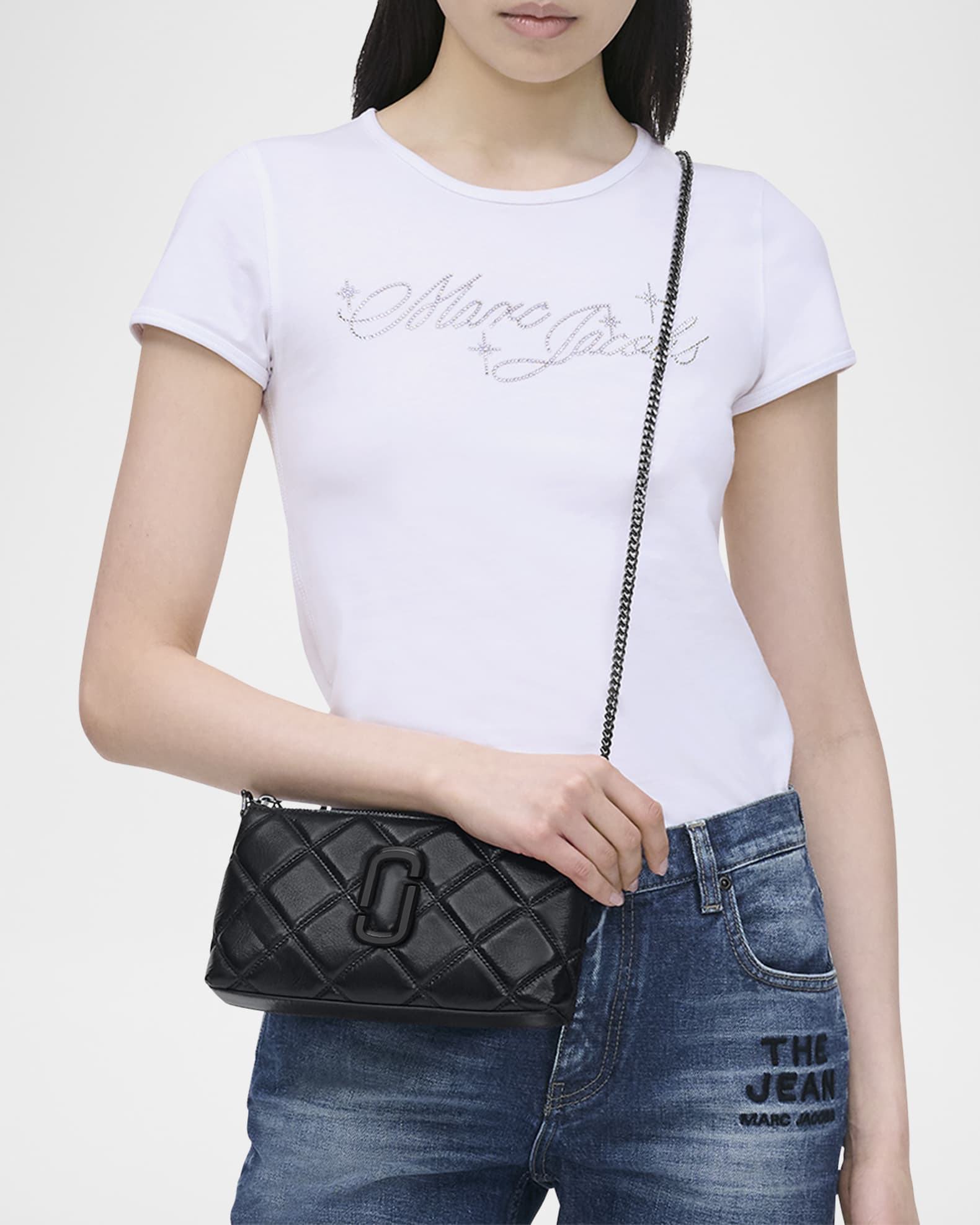 Marc Jacobs Snapshot Quilted Leather Shoulder Bag | Neiman Marcus