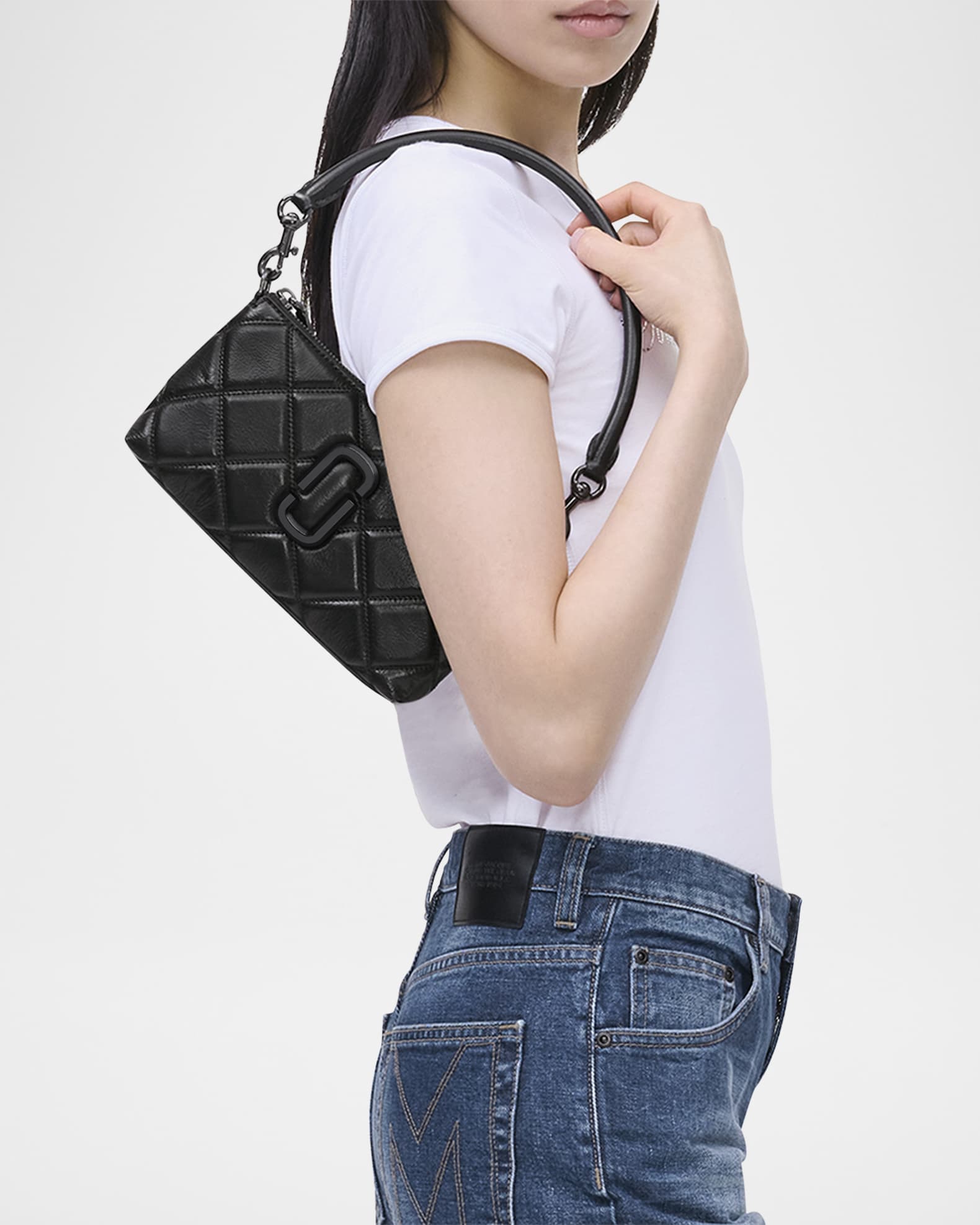 Marc Jacobs Snapshot Quilted Leather Shoulder Bag | Neiman Marcus