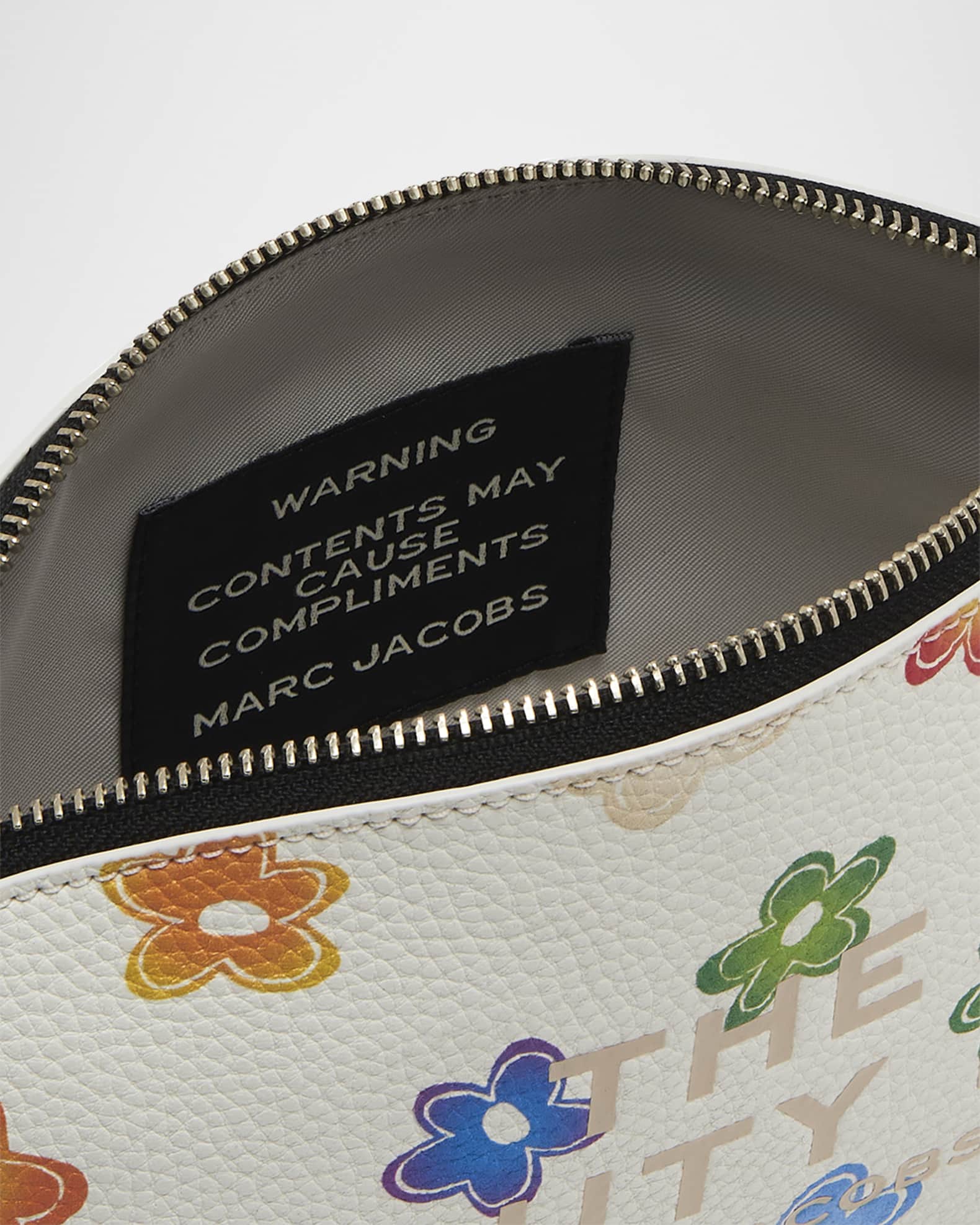 【国内発送】Marc Jacobs＊The Daisy Leather Beauty Bag Marc Jacobs Wild Daisy-Print Leather Cosmetic Pouch Bag